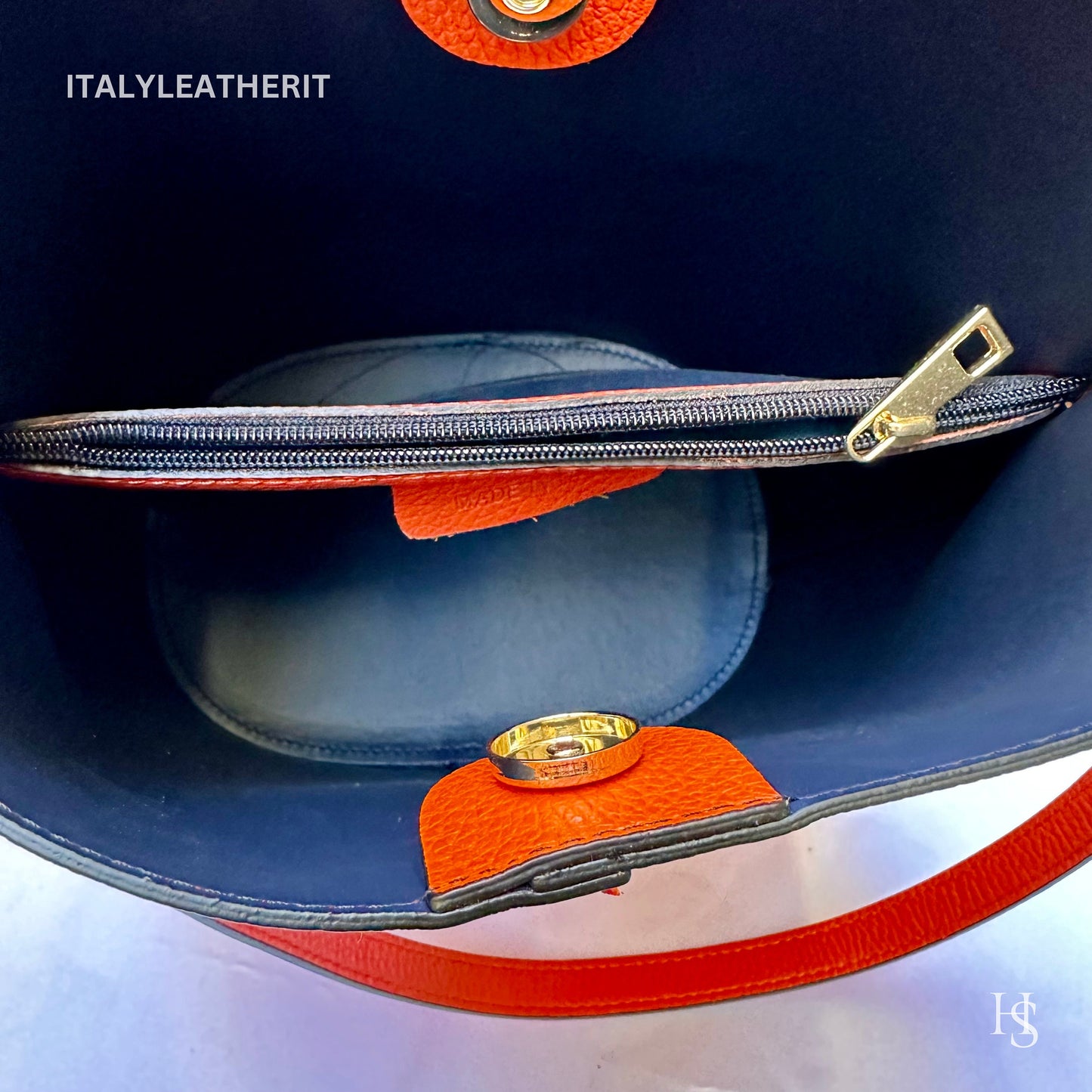 Italian Handmade Leather Bags For Woman l l Elegant Leather Tote From Florence || Made in Italy, Bucket bag