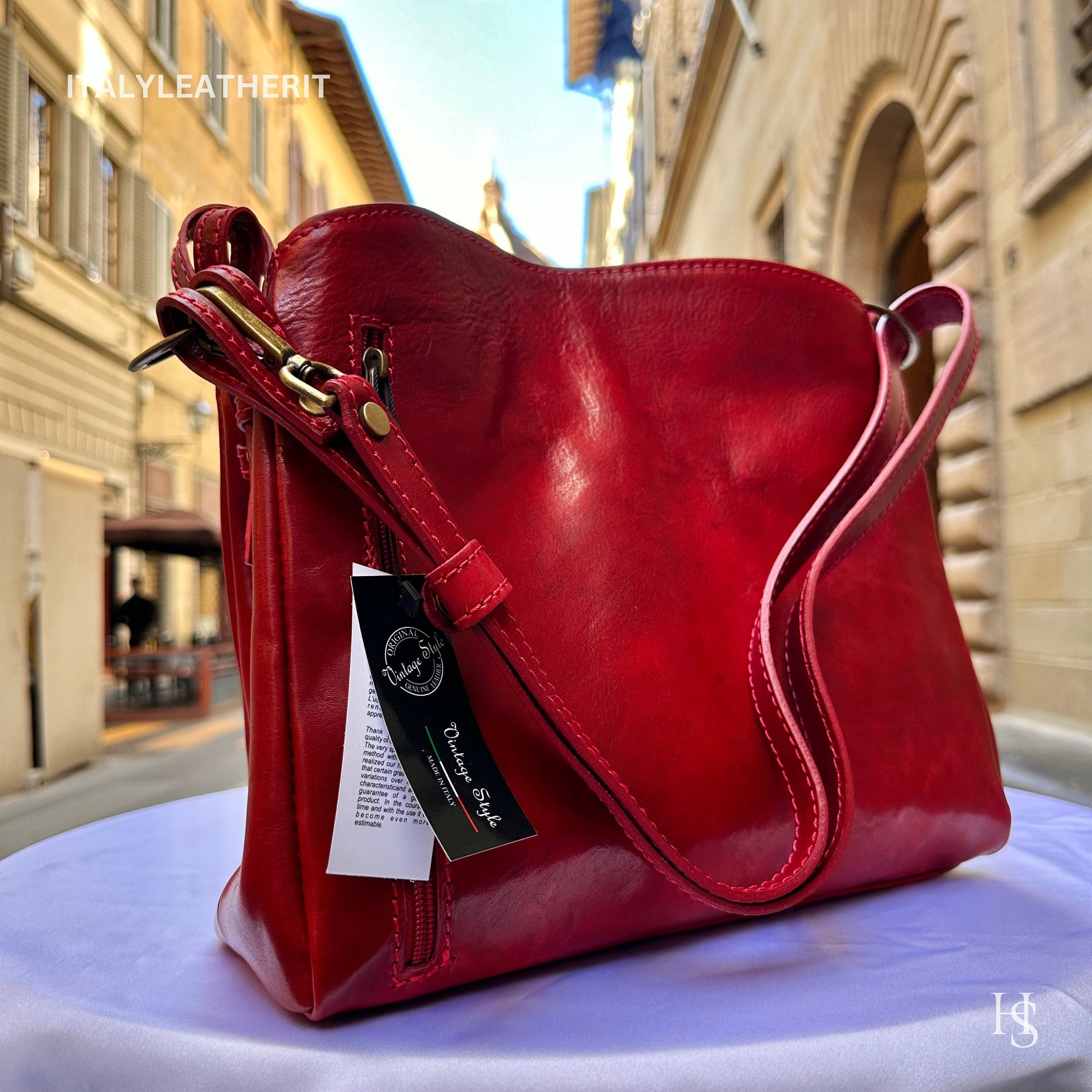 Italian Handmade Leather Bags For Woman l l Elegant Leather Tote From Florence, Made In Italy