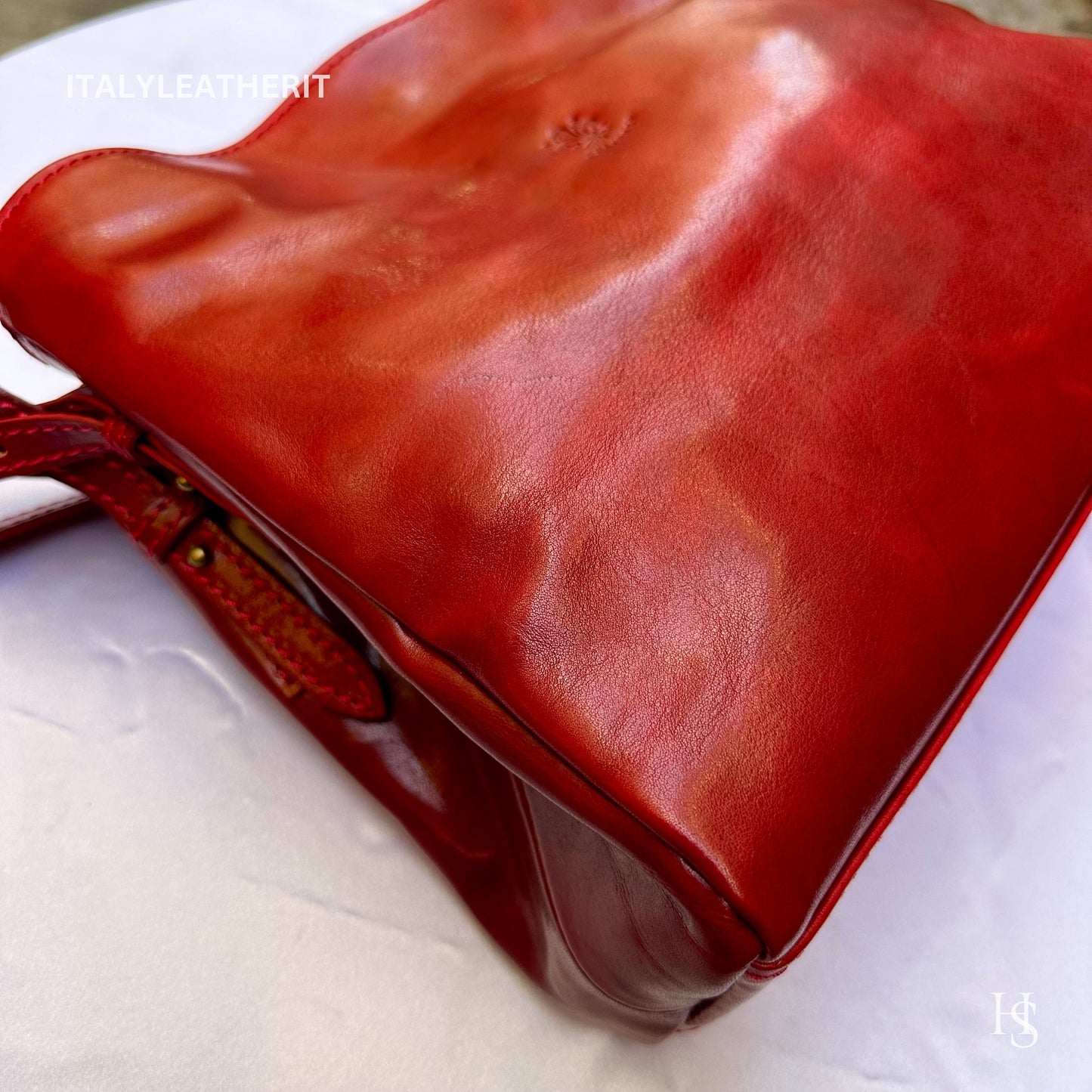 Italian Handmade Leather Bags For Woman l l Elegant Leather Tote From Florence, Made In Italy
