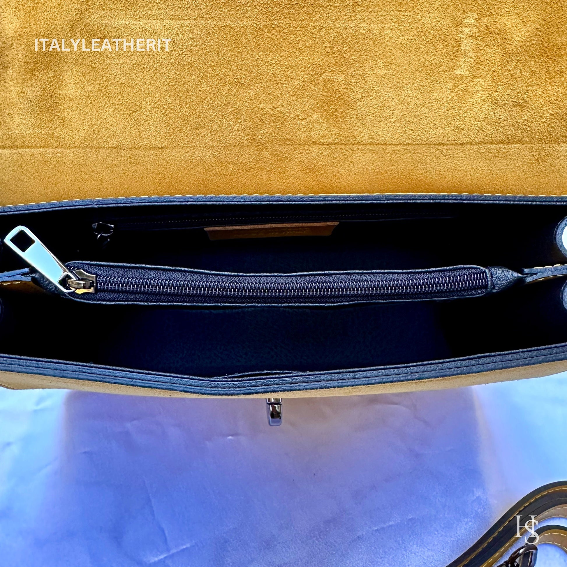 Italian Handmade Leather Bags For Woman l l Elegant Leather Tote From Florence, Made in Italy tote bag