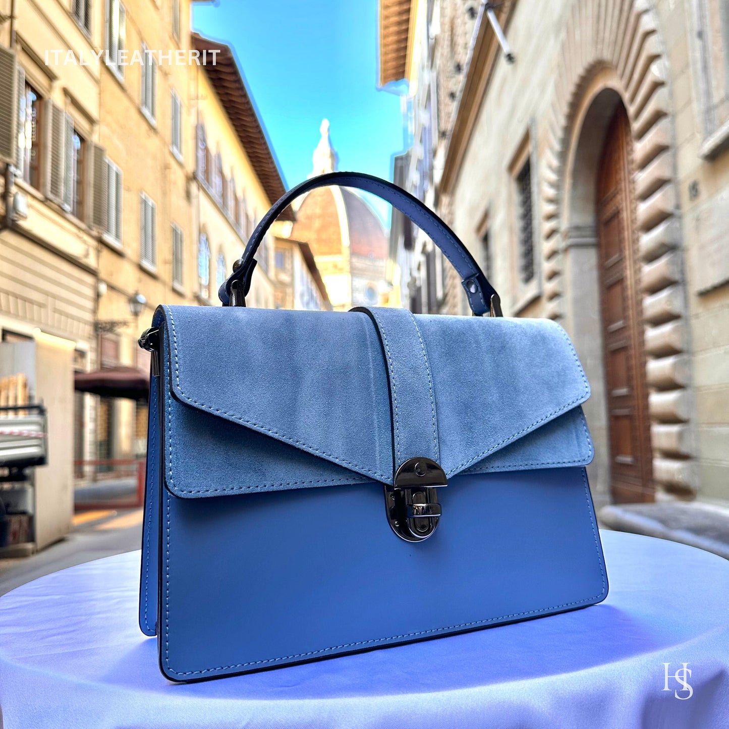 Italian Handmade Leather Bags For Woman l l Elegant Leather Tote From Florence, Made in Italy, Tote bag