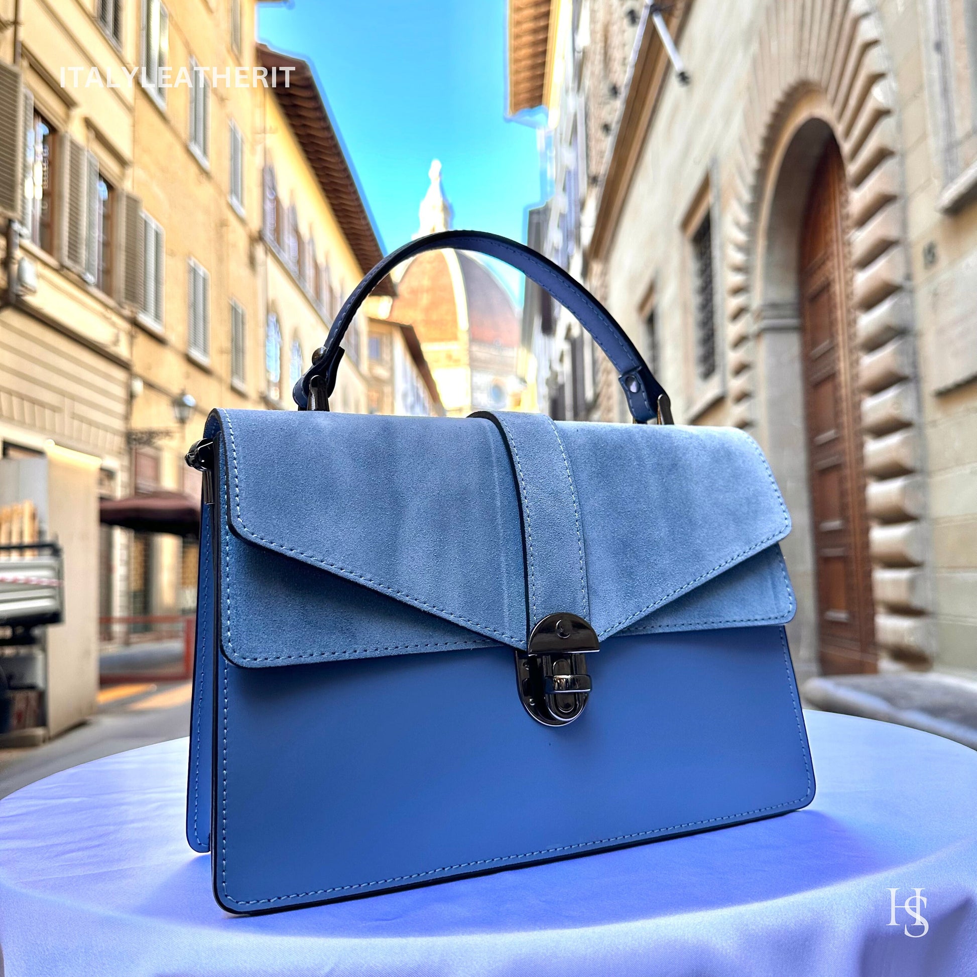 Italian Handmade Leather Bags For Woman l l Elegant Leather Tote From Florence, Made in Italy, Tote bag