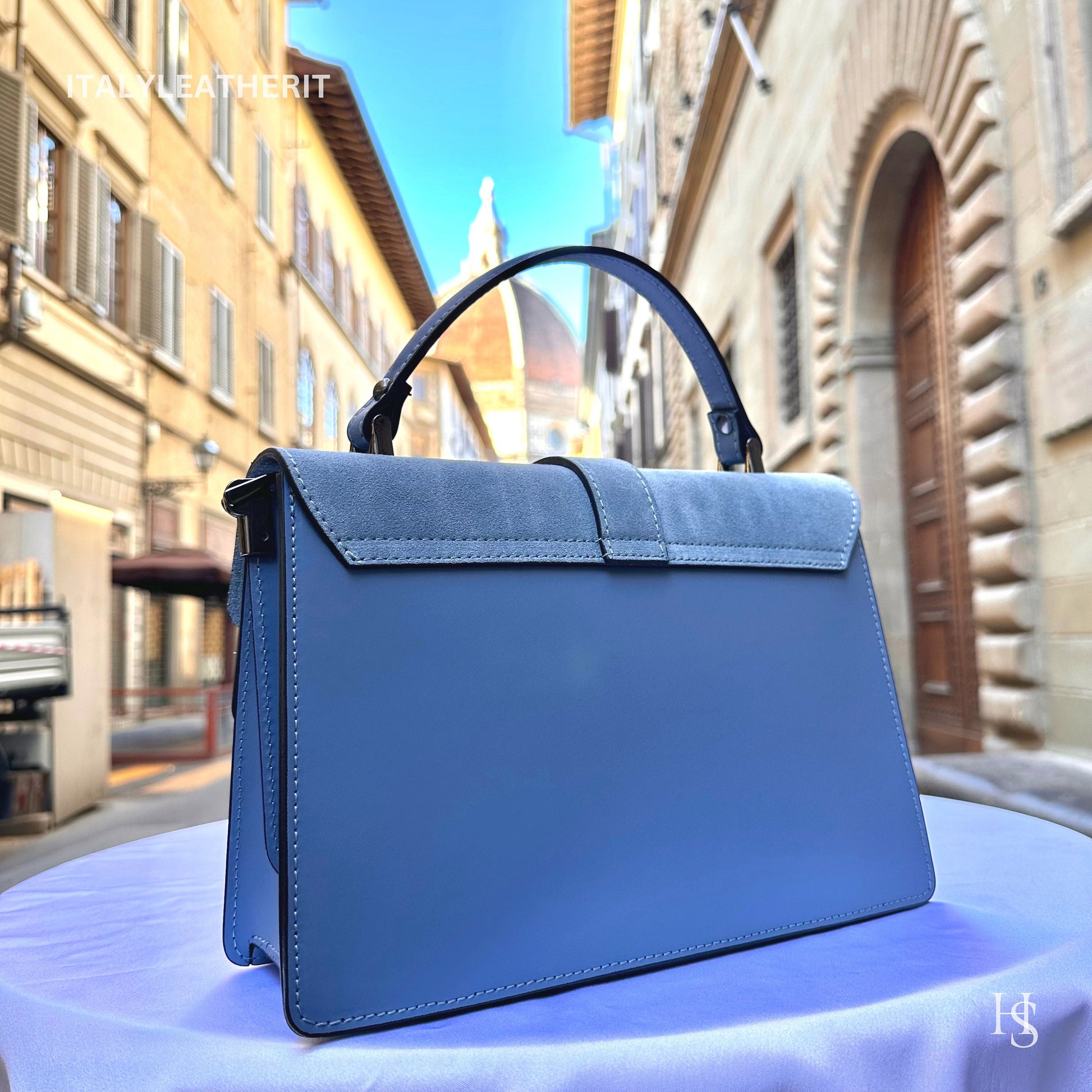 Italian Handmade Leather Bags For Woman l l Elegant Leather Tote From Florence, Made in Italy, Tote bag