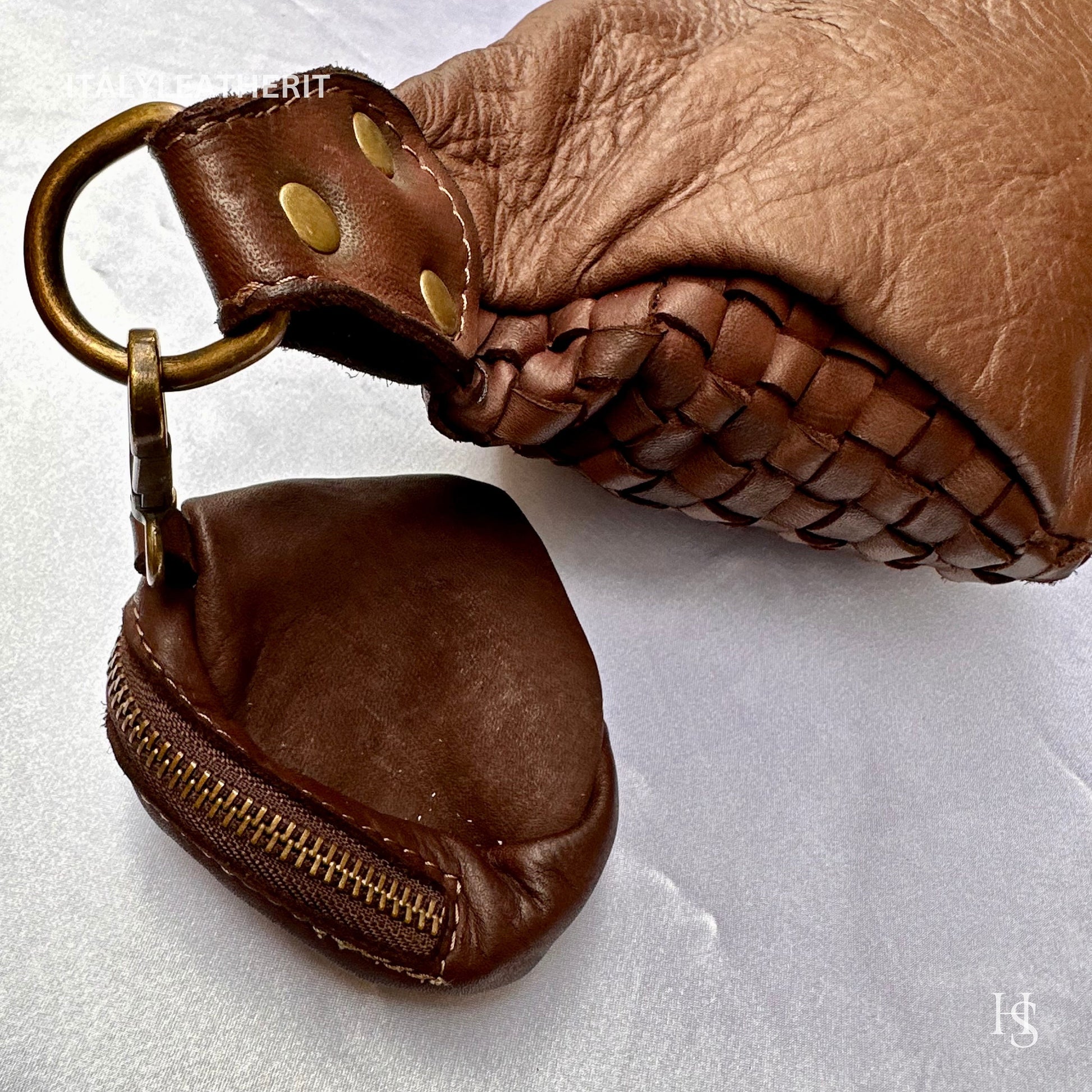 Italian Handmade Leather Sling Bag for Unisex Made In Italy from Florence | Waist Bag