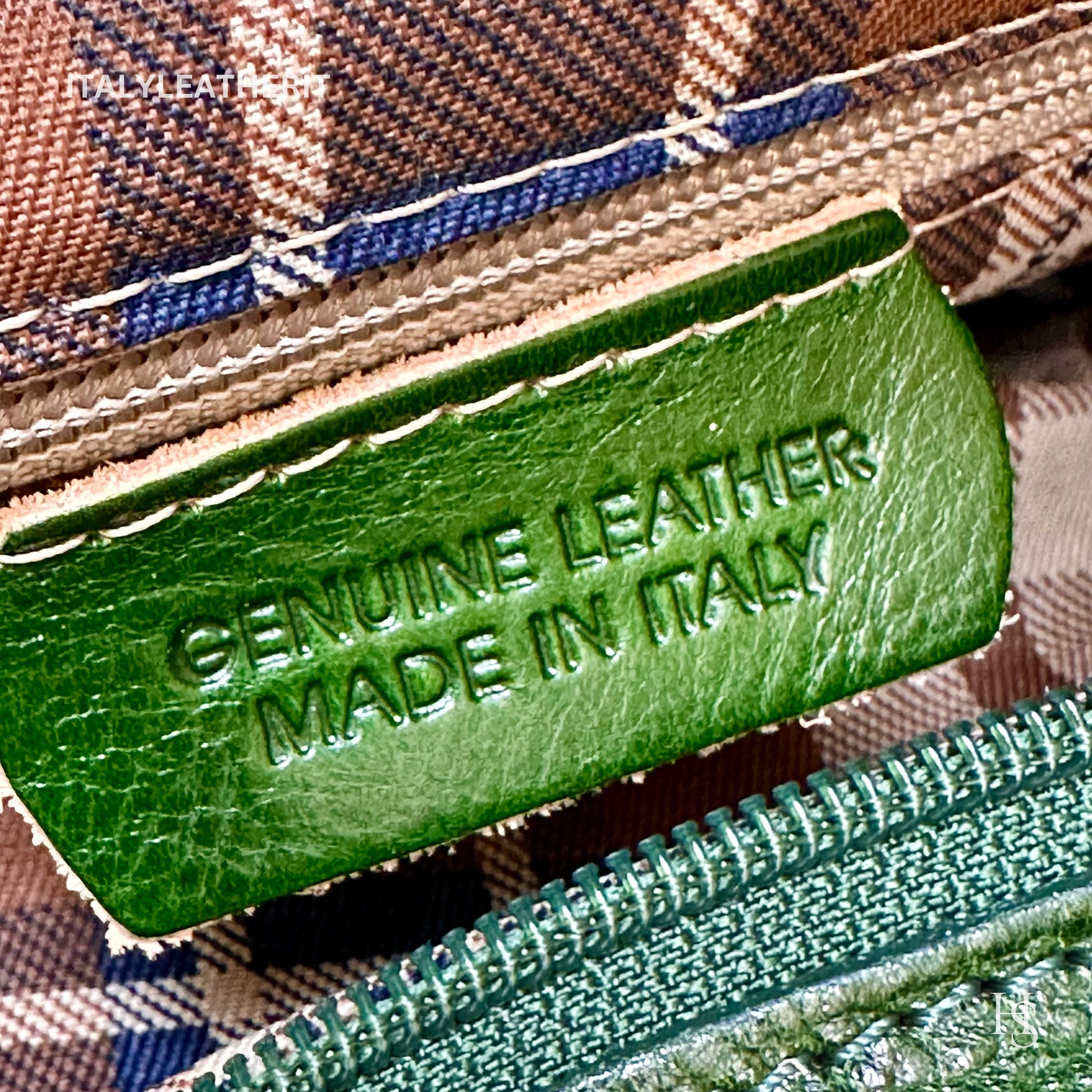 Italian Handmade Leather Bags For Woman l l Elegant Leather Tote From Florence, Made In Italy, Green purse
