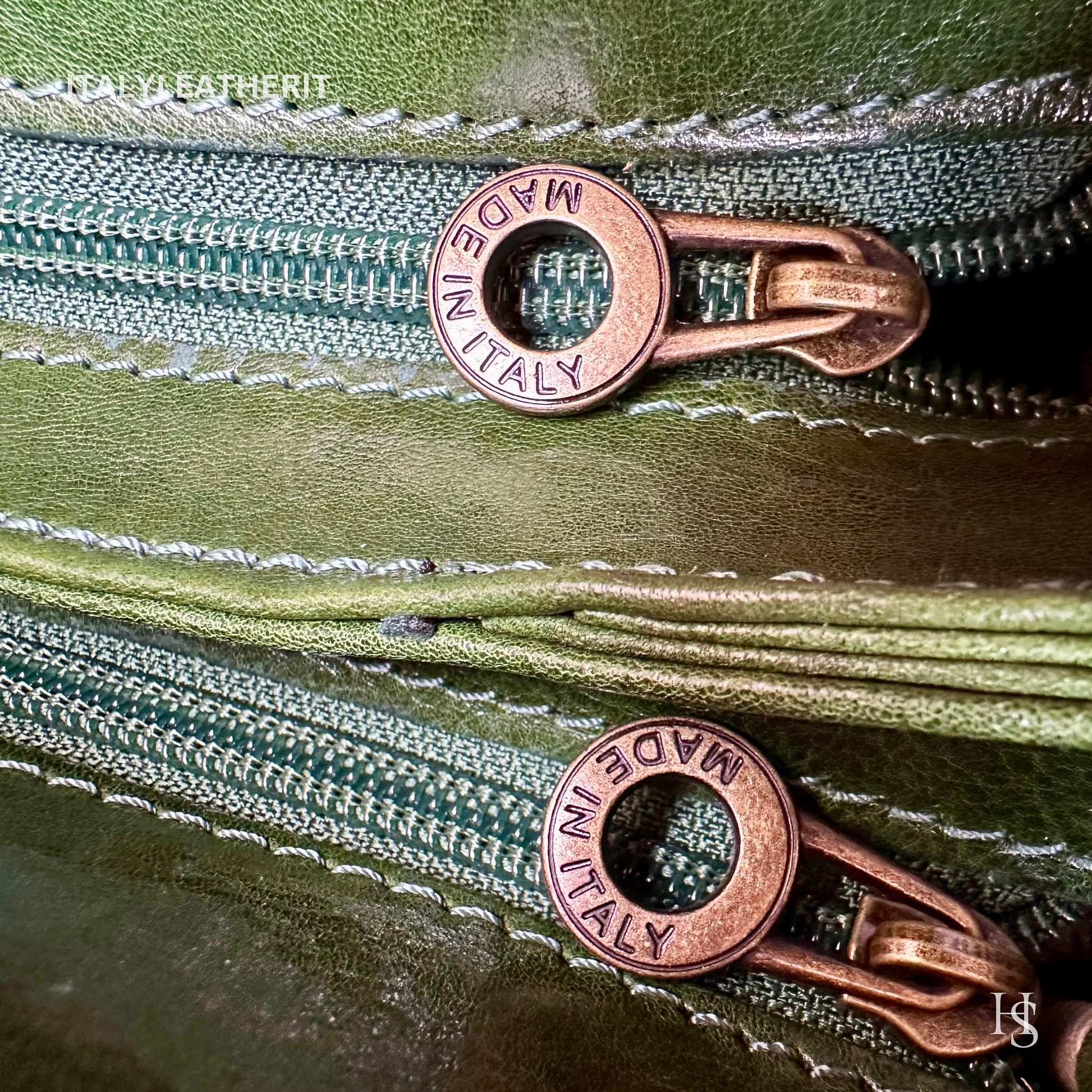 Italian Handmade Leather Bags For Woman l l Elegant Leather Tote From Florence, Made In Italy, Green purse