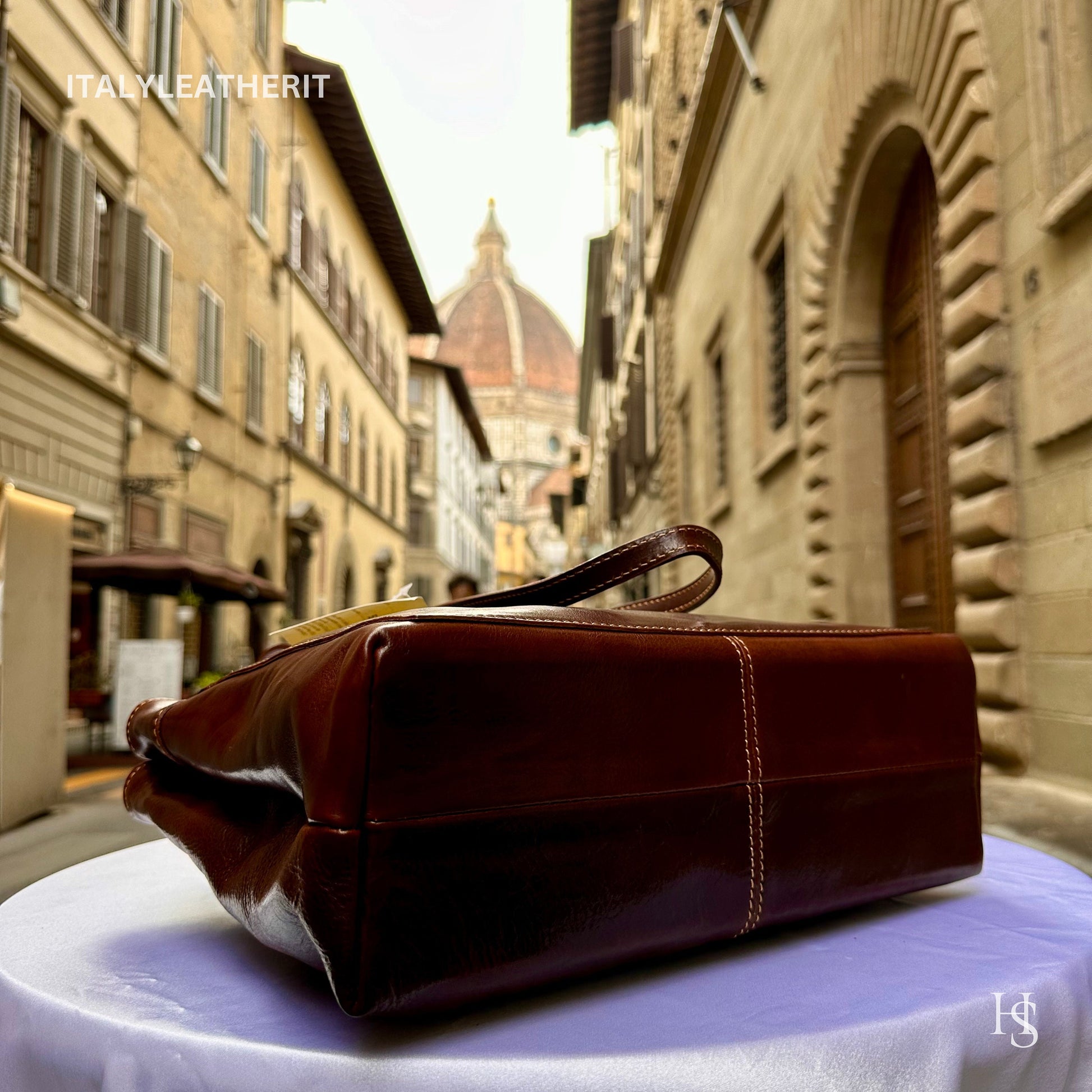 Italian Handmade Leather Bags For Women l l Elegant Leather Tote From Florence, Made in Italy