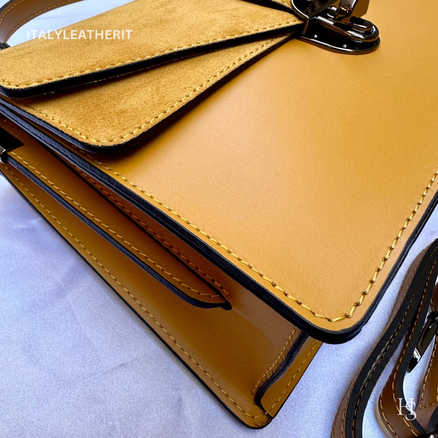 Italian Handmade Leather Bags For Woman l l Elegant Leather Tote From Florence, Made in Italy tote bag
