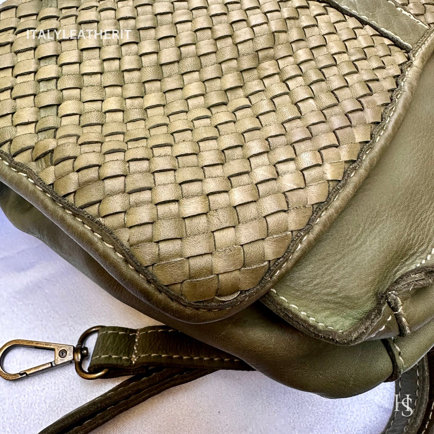 Italian Handmade Soft Leather Bags For Woman l l Soft Leather From Florence ll Intricate Weaving Made In Italy