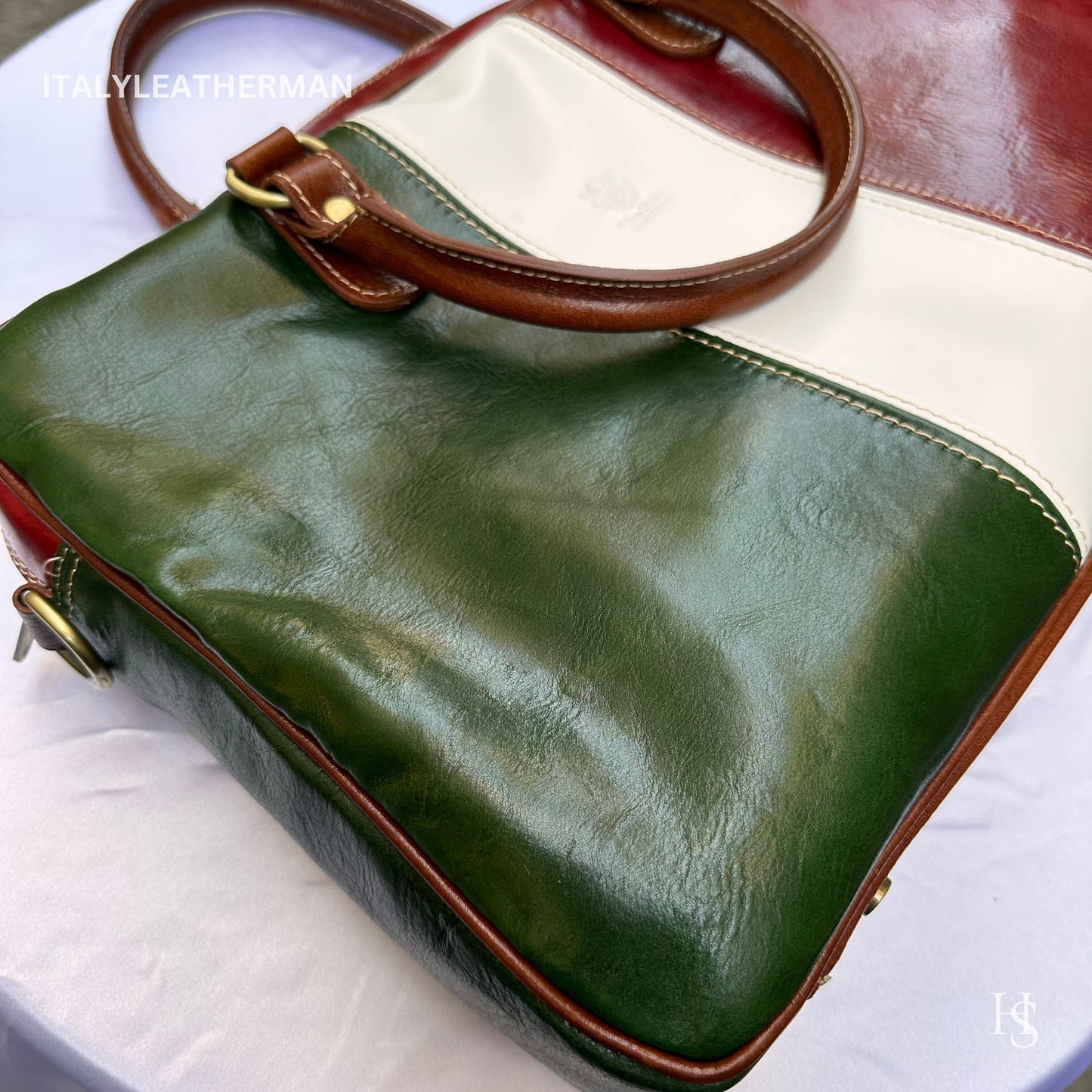 Italian Handmade Leather Briefcase Bags for Men | Elevate Your Style with Exquisite Craftsmanship made in Italy from Florence | shoulder bag