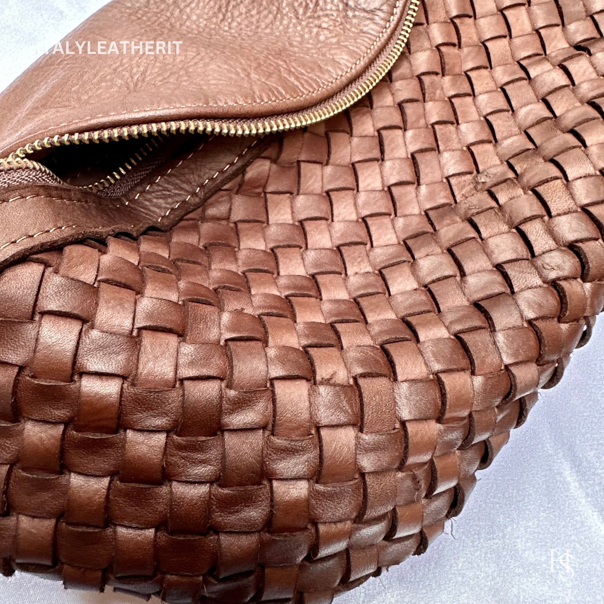 Italian Handmade Leather Sling Bag for Unisex Made In Italy from Florence | Waist Bag