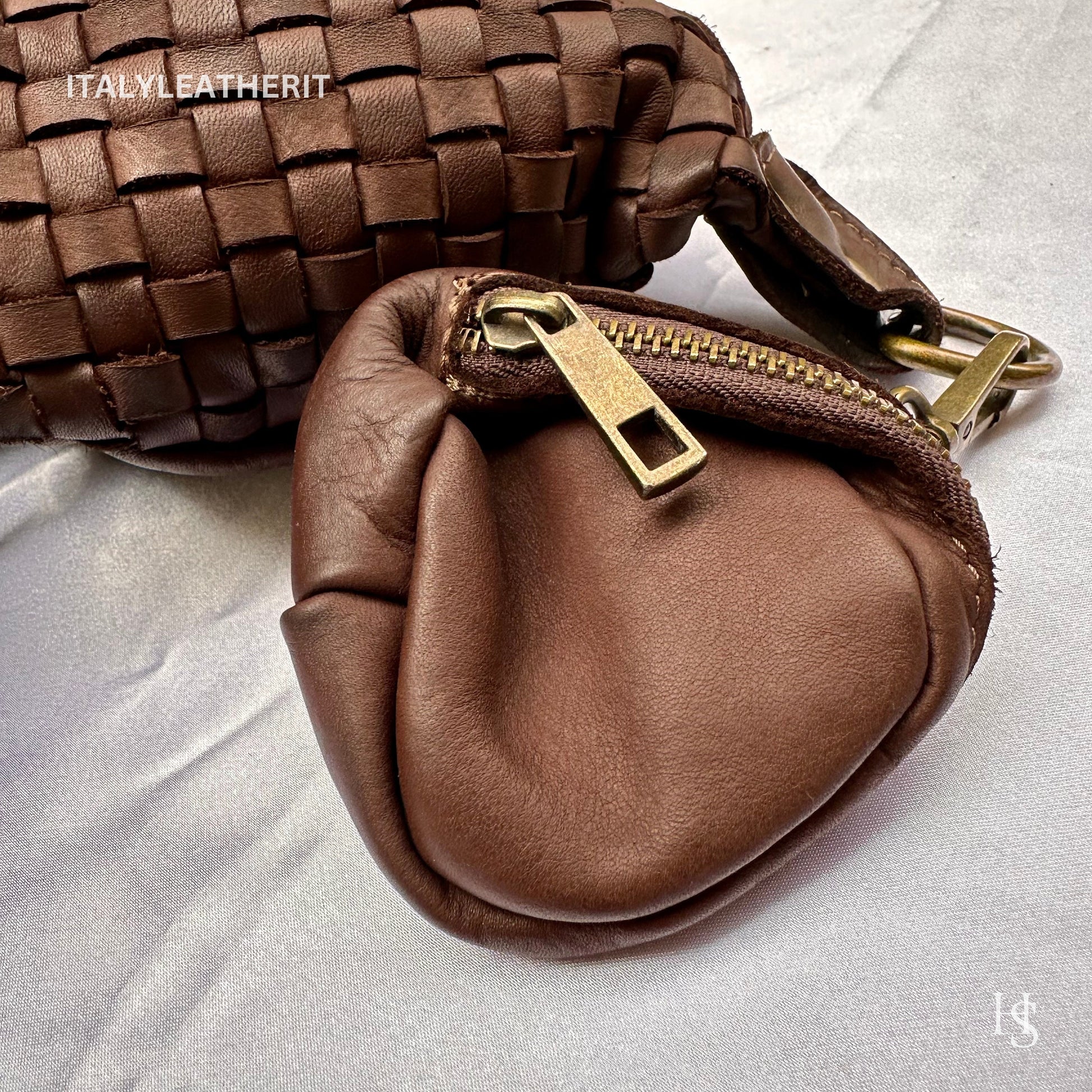 Italian Handmade Leather Sling Bag for Unisex Made In Italy from Florence | Waist Bag