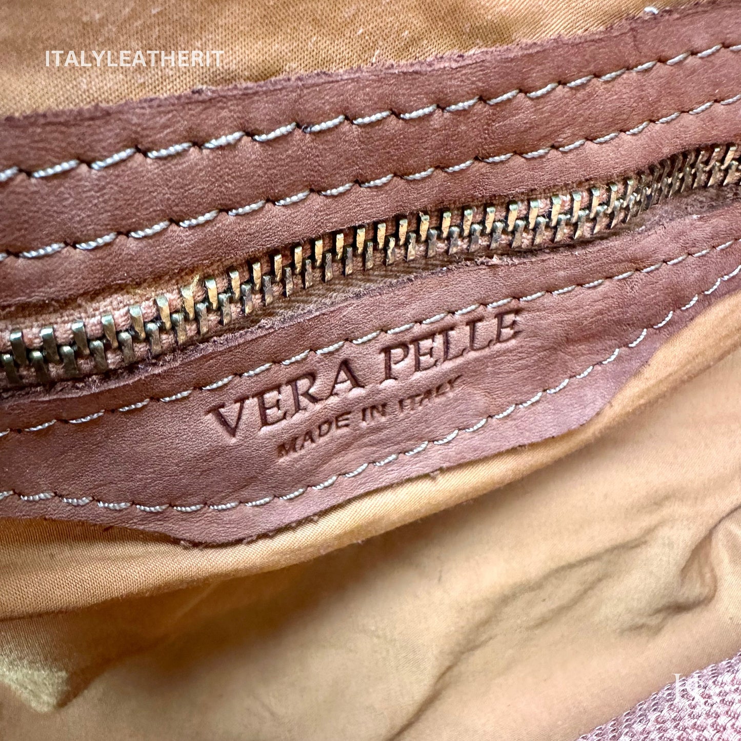 Italian Handmade Leather Sling Bag for Unisex Made In Italy from Florence | Waist Bag