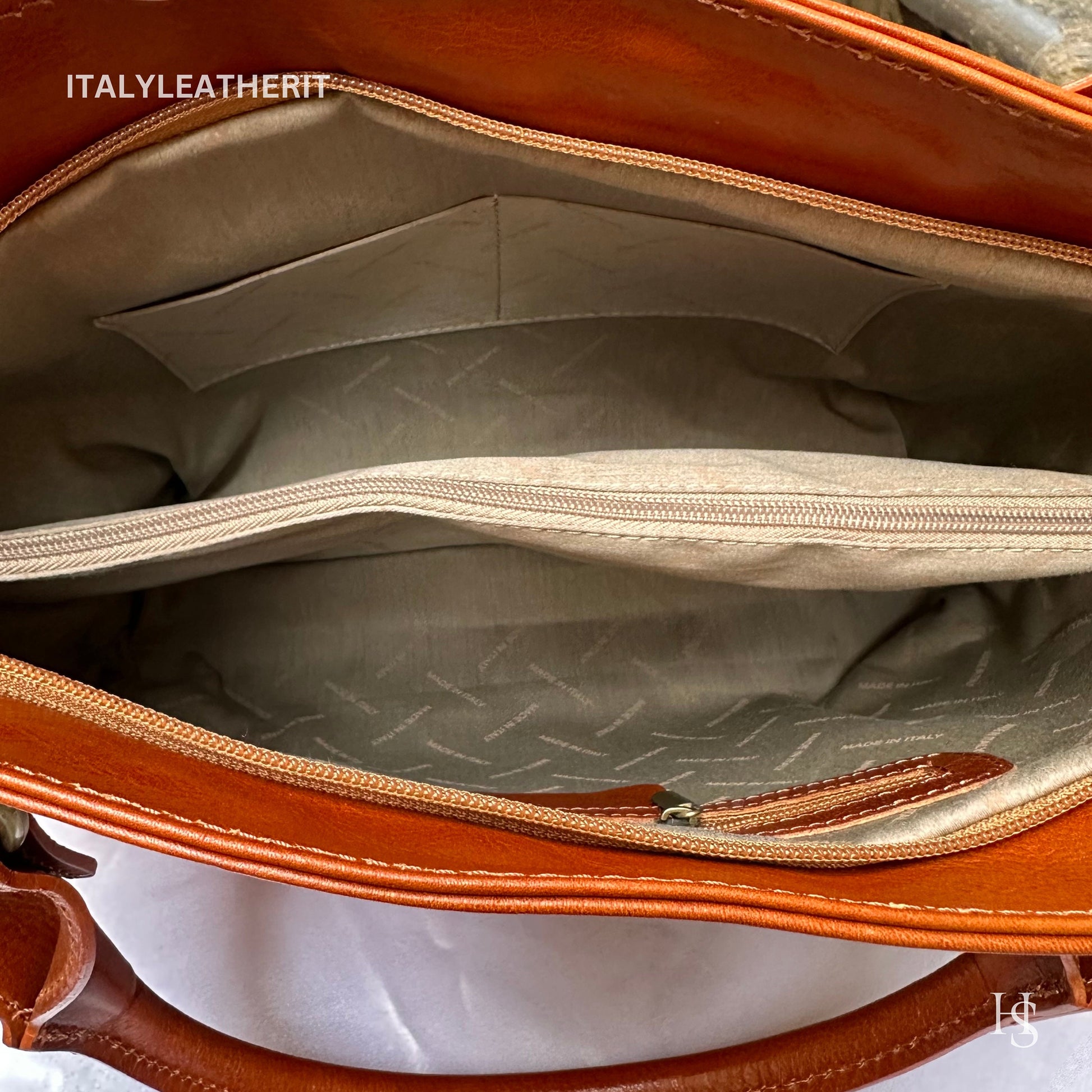 Italian Handmade Leather Bags For Women | Elegant Leather Tote From Florence | Made in Italy Full Grain Leather