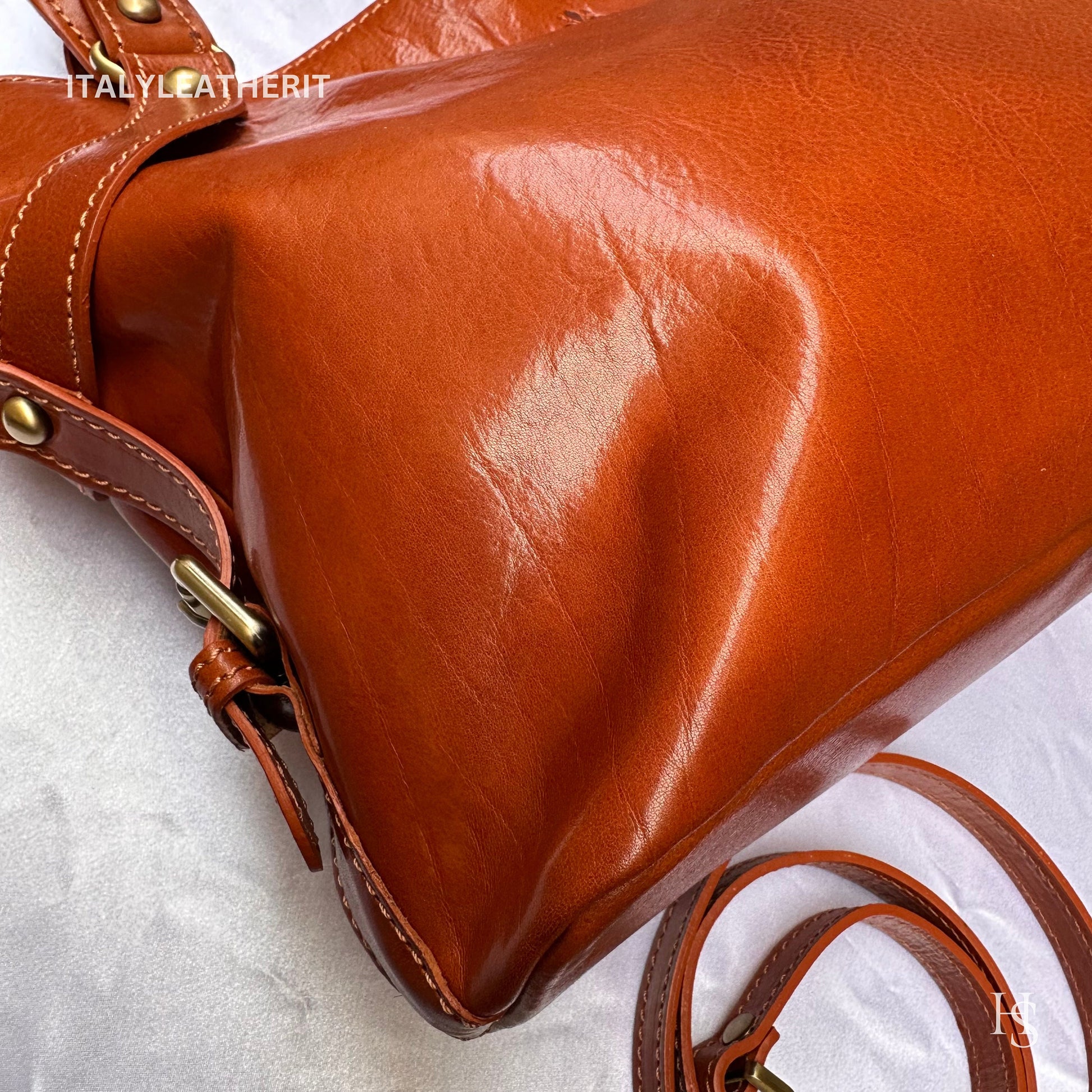 Italian Handmade Leather Bags For Women | Elegant Leather Tote From Florence | Made in Italy Full Grain Leather