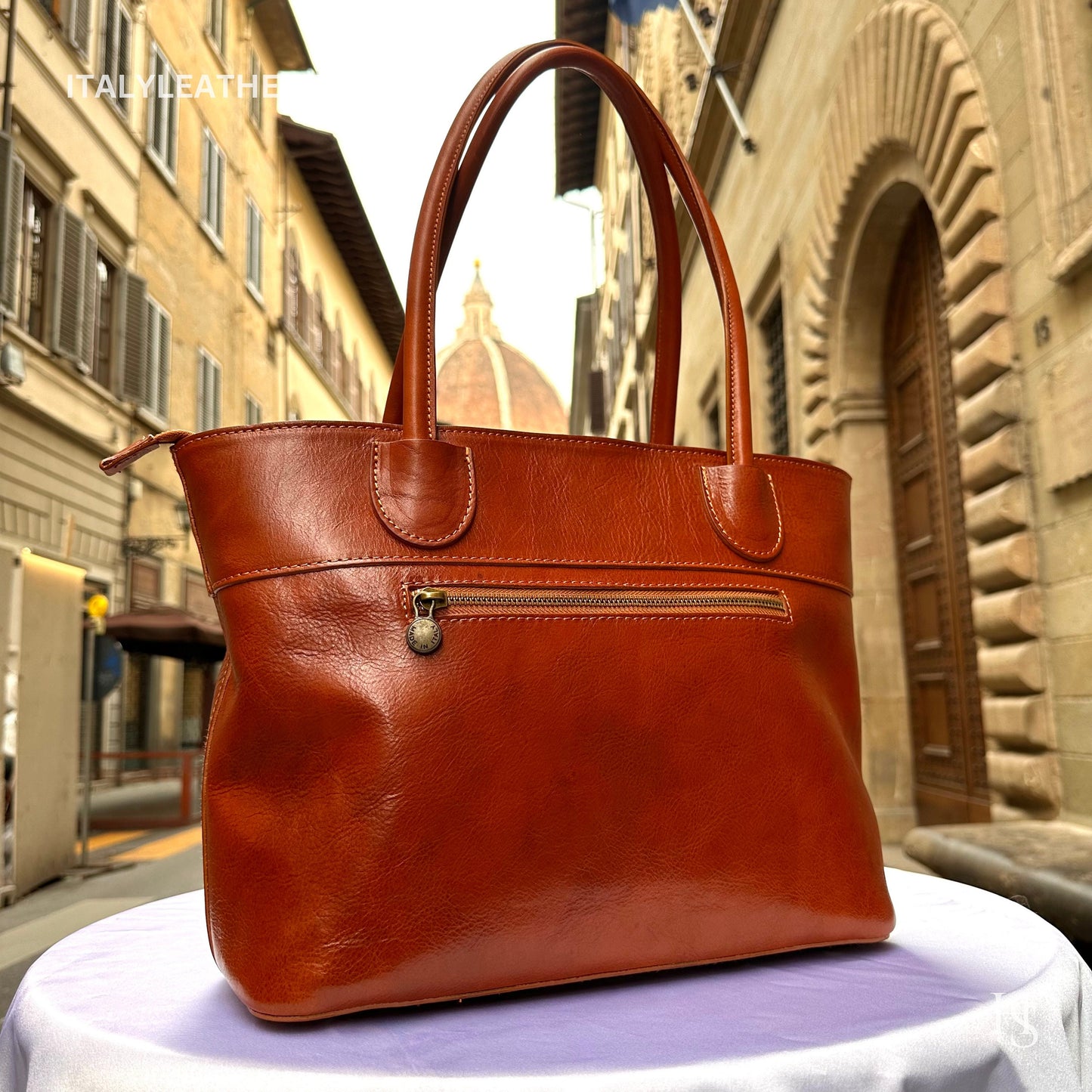 Italian Handmade Leather Bags For Women l l Elegant Leather Tote From Florence, large leather bag