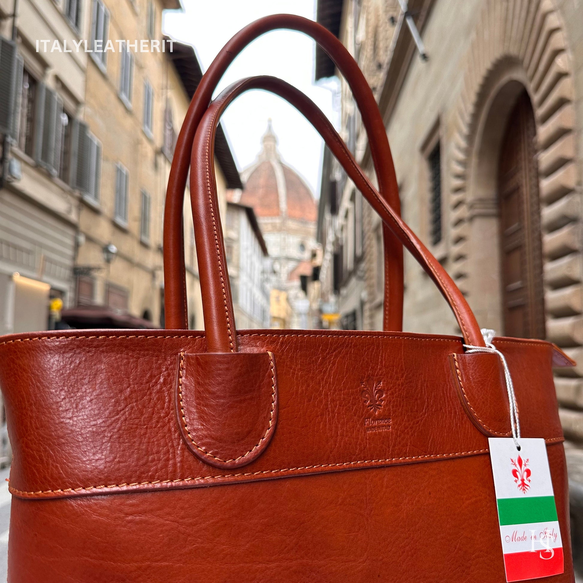 Italian Handmade Leather Bags For Women l l Elegant Leather Tote From Florence, large leather bag