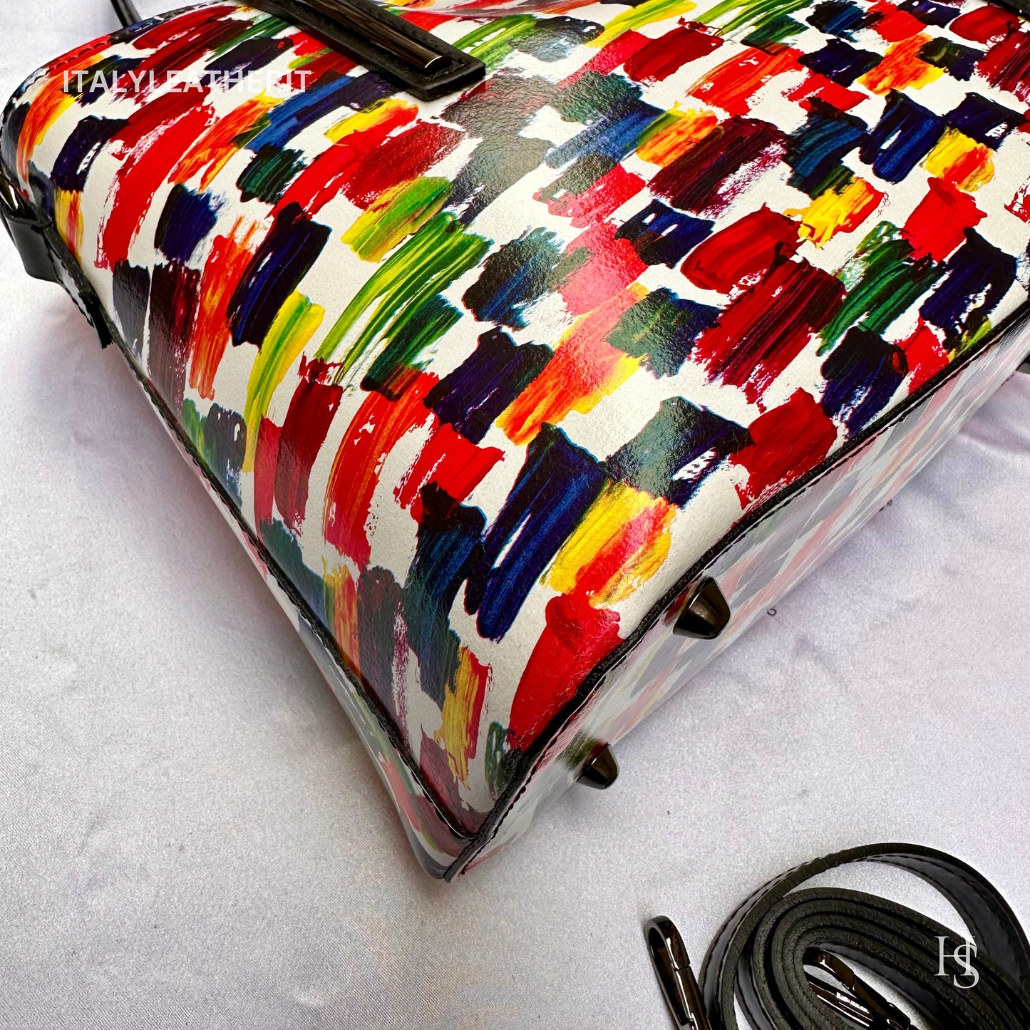 Italian Handmade Leather Bags For Women l Elegant Leather Tote From Florence | Made in Italy, Colorful bag