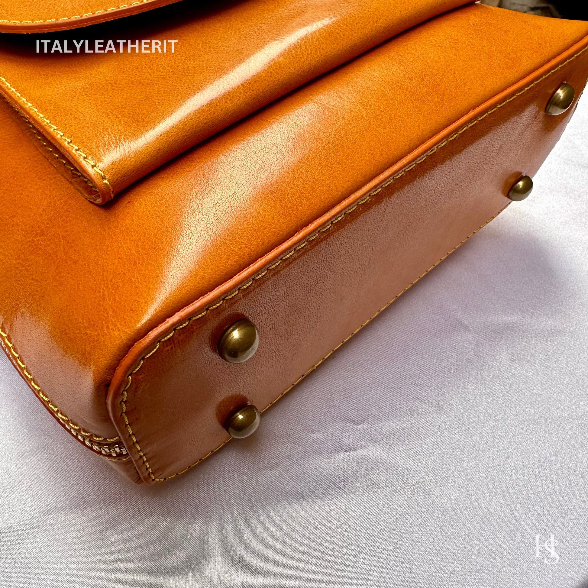 Italian Unisex Handmade Tuscan Leather Backpack From Florence, Made In Italy, Computer bag, Elegant backpack