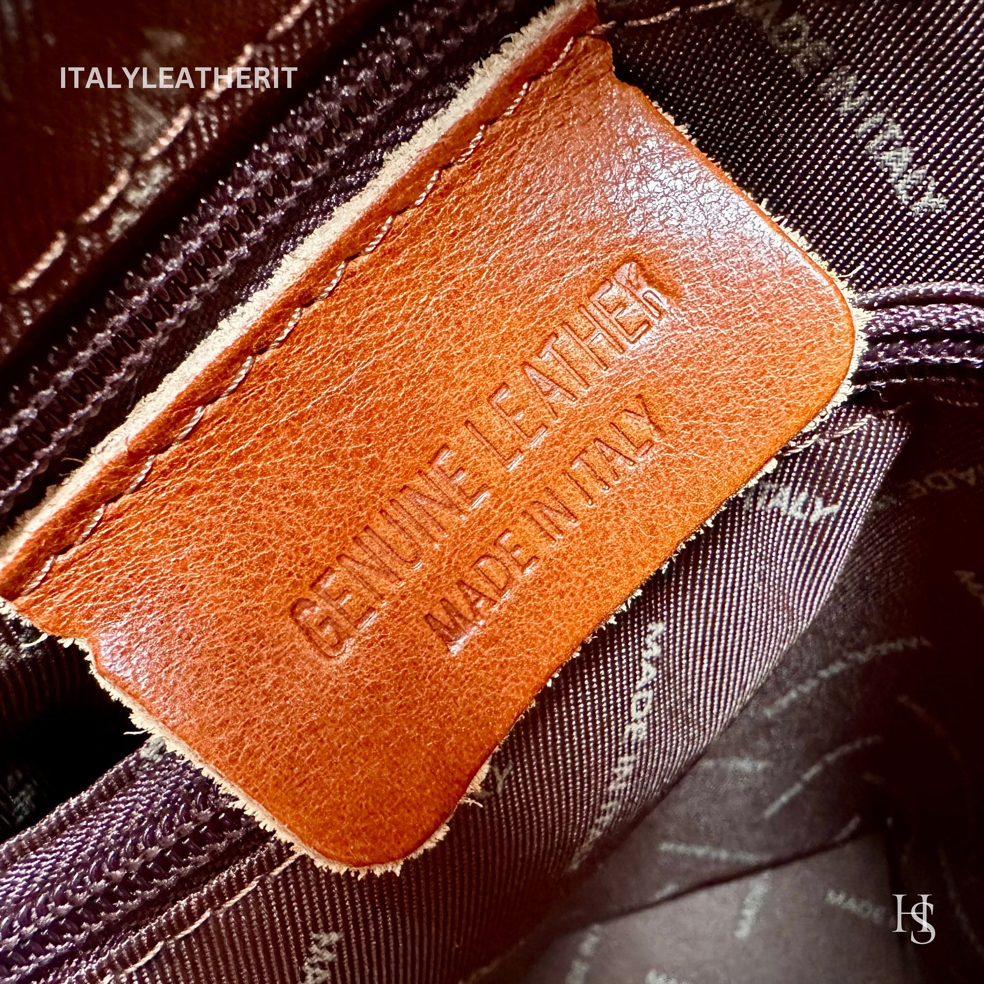 Italian Unisex Handmade Tuscan Leather Backpack From Florence, Made In Italy, Computer bag