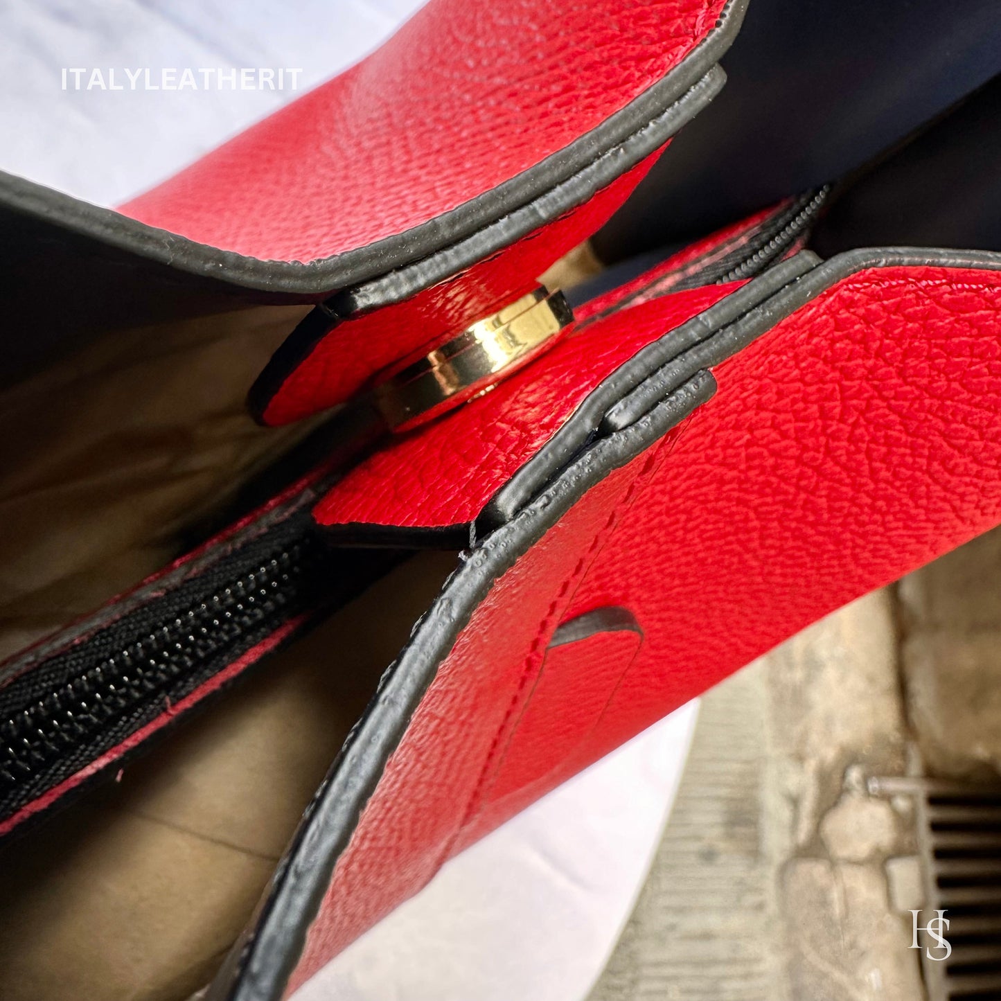 Italian Handmade Leather Bags For Woman l Elegant Leather Tote From Florence | Made in Italy, Bucket bag