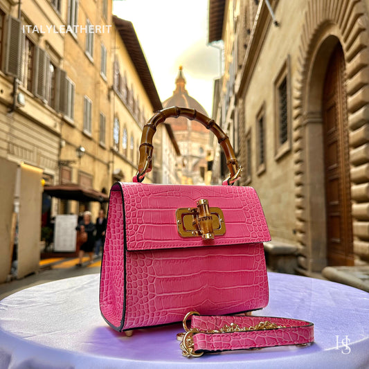 Italian Handmade Leather Bags for Women | Elegant Leather Tote from Florence - Medium-Sized