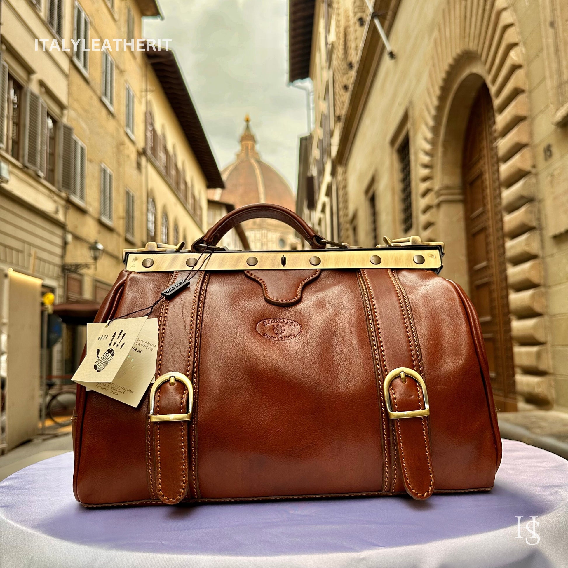 Italian Handmade Leather Doctor Bags | Medical Bag Purses | Made In Florence, Italy, Full Grain Leather
