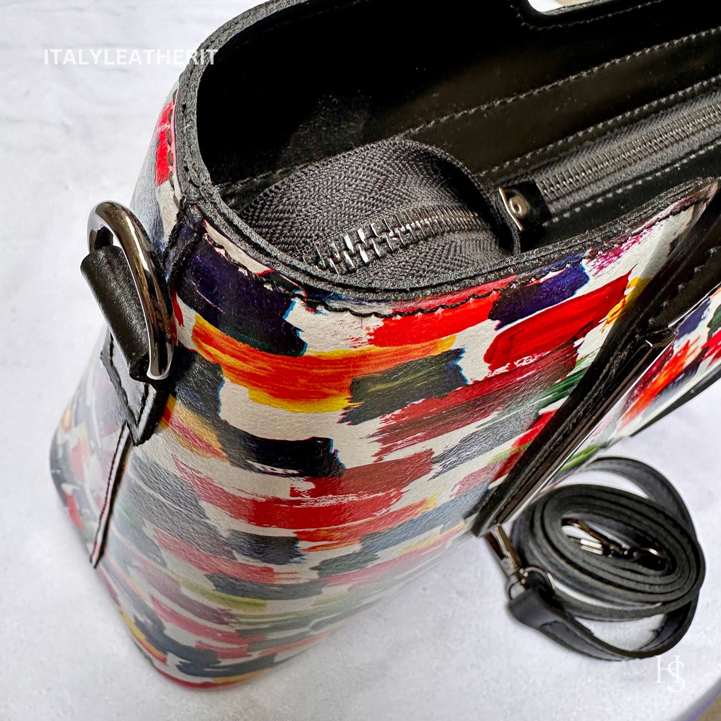Italian Handmade Leather Bags For Women l Elegant Leather Tote From Florence | Made in Italy, Colorful bag
