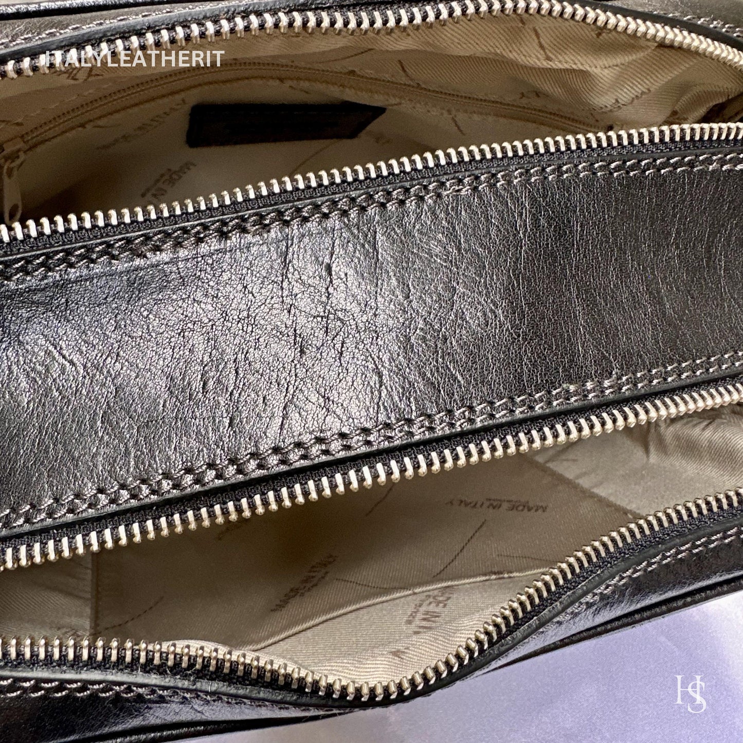 Italian Handmade Italian Leather Toiletry Unisex from Florence ll Made In Italy,leather dopp kit