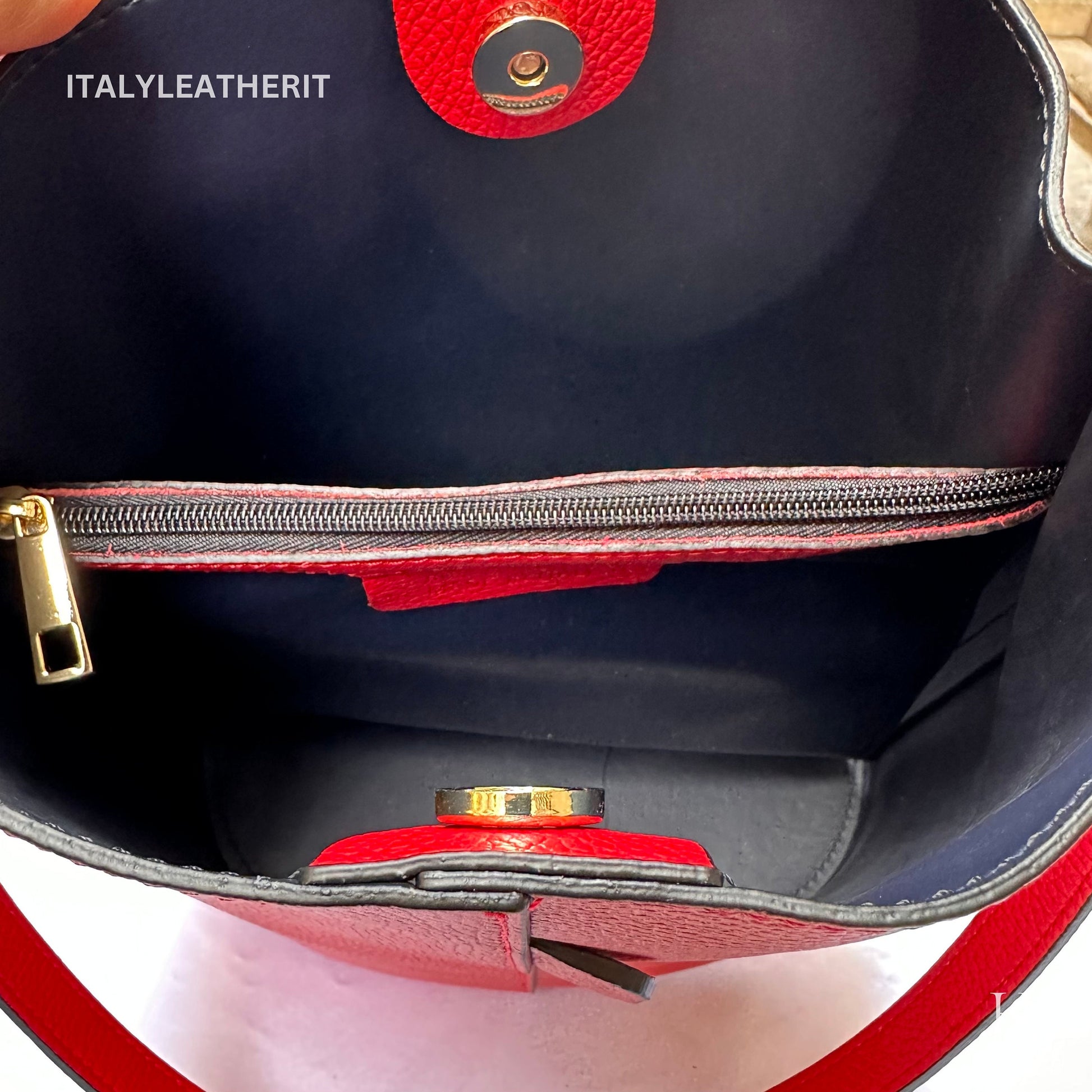 Italian Handmade Leather Bags For Woman l Elegant Leather Tote From Florence | Made in Italy, Bucket bag