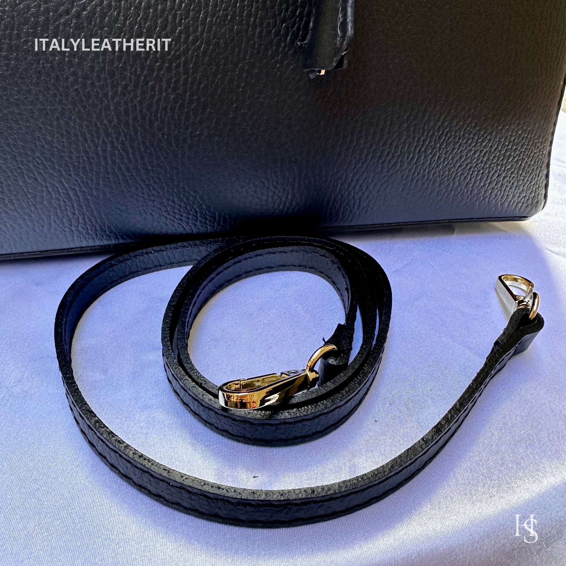 Italian Handmade Leather Bags For Woman l l Elegant Leather Tote From Florence, Black bag, Lock bag