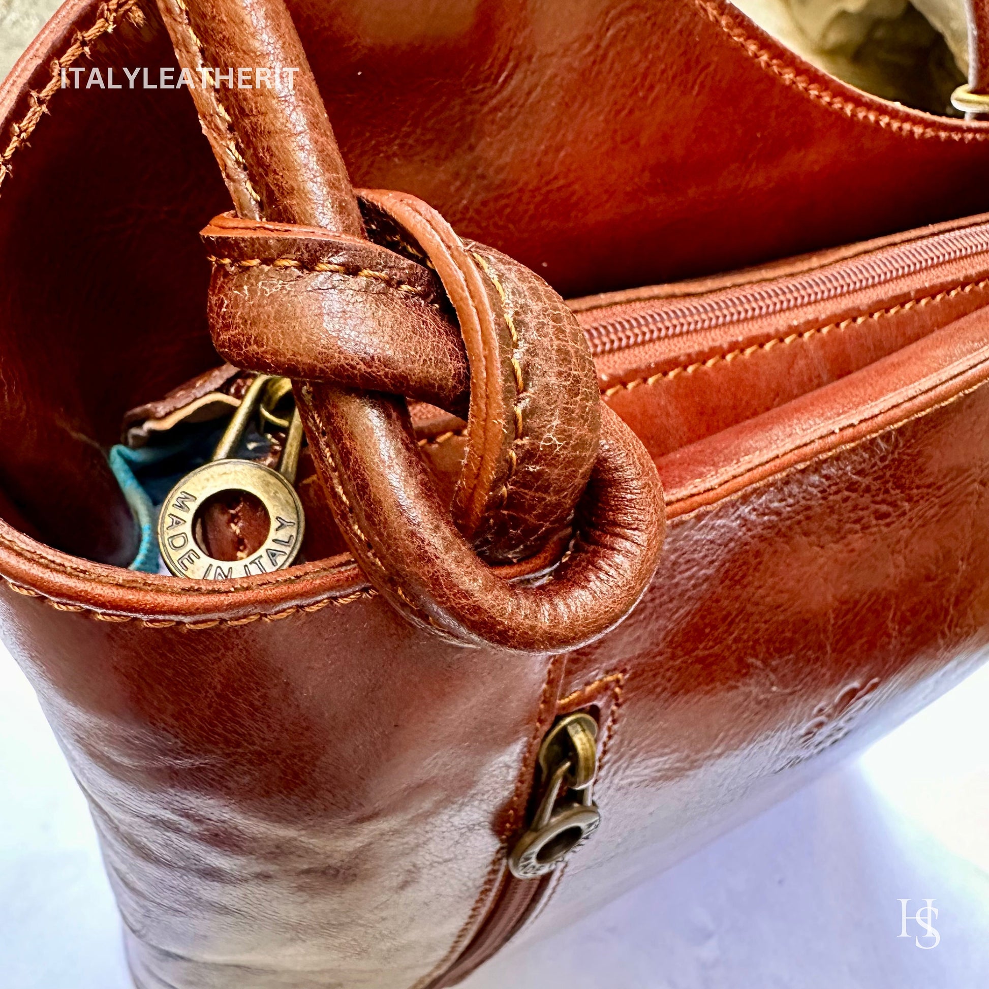 Italian Handmade Leather Bags For Women | Elegant Leather Tote From Florence | Handcrafted Backpack Shoulder Bag