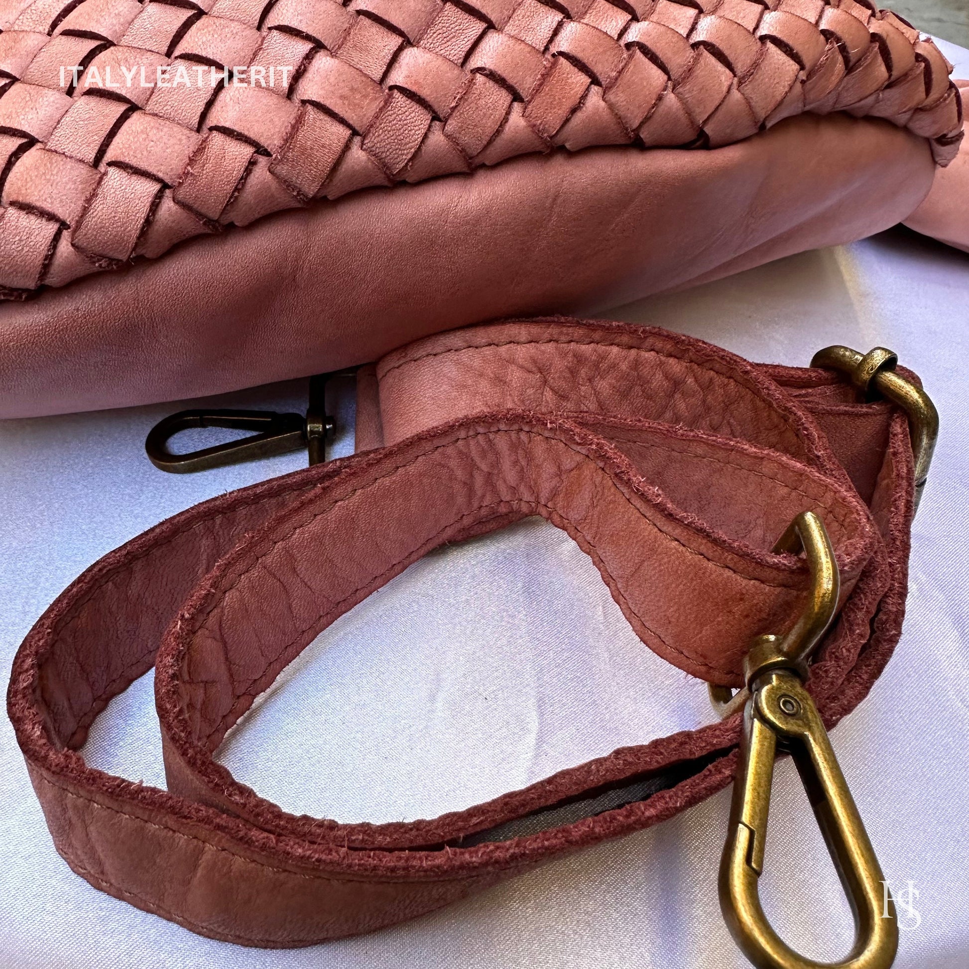 Italian Handmade Leather Sling Bag for Unisex Made In Italy from Florence | Waist Bag