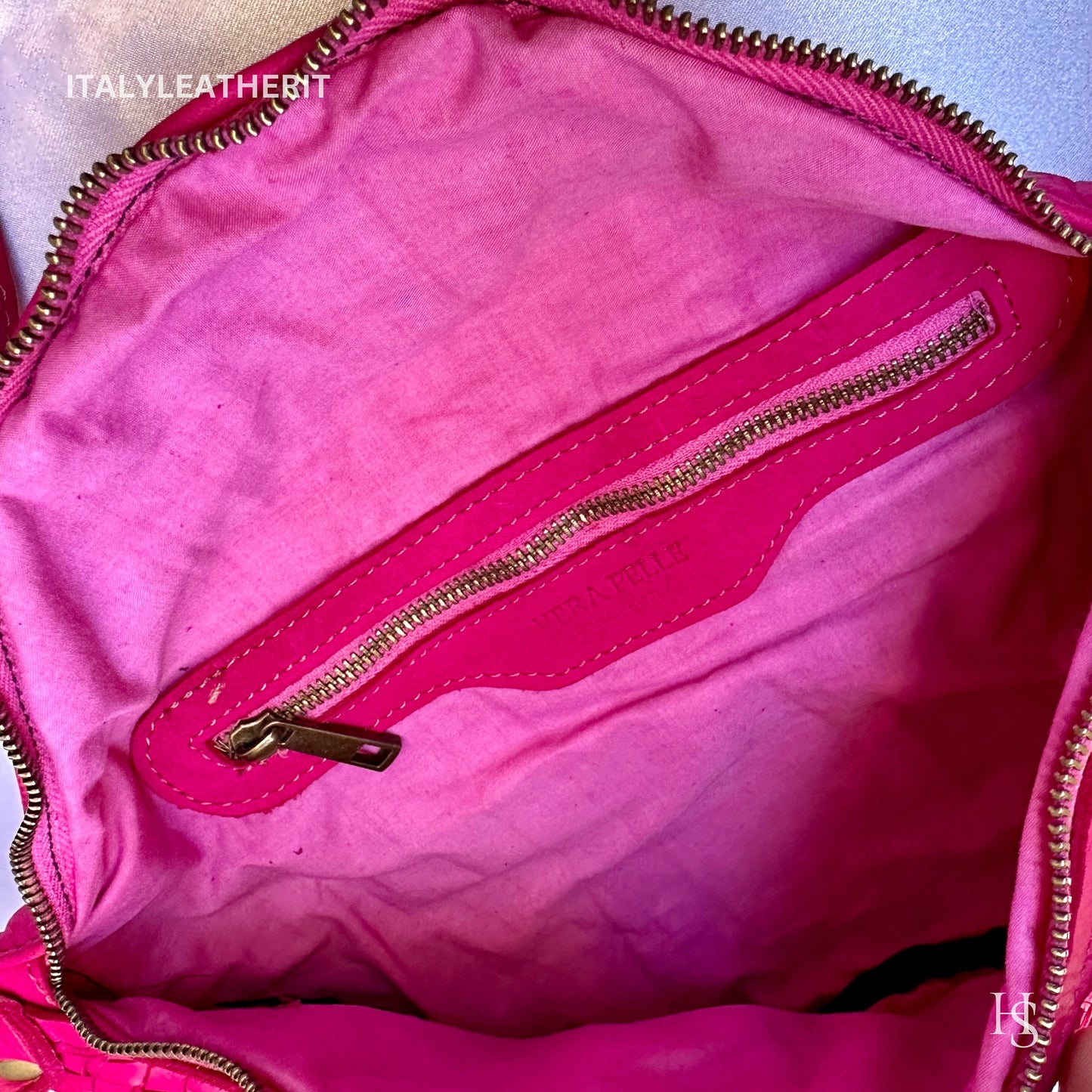 Italian Handmade Leather Sling Bag for Unisex Made In Italy from Florence | Waist Bag