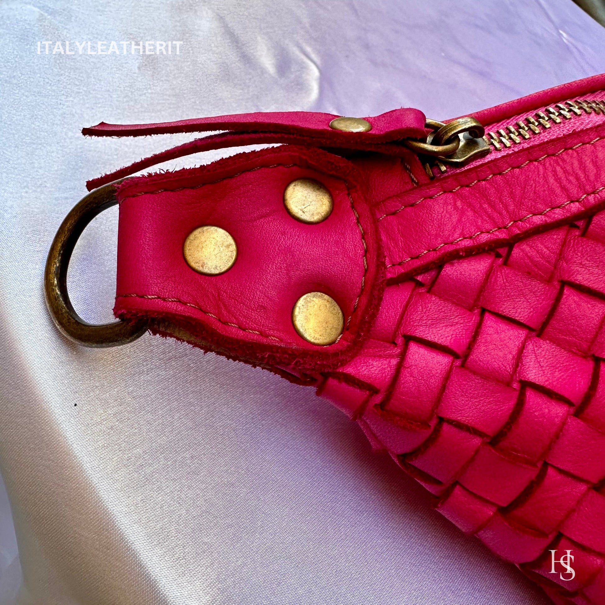 Italian Handmade Leather Sling Bag for Unisex Made In Italy from Florence | Waist Bag