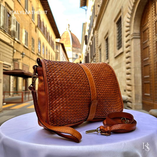 Italian Handmade Soft Leather Bags For Woman l l Soft Leather From Florence ll Intricate Weaving Made In Italy