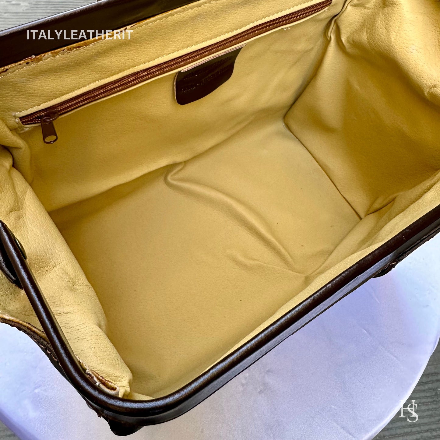 Italian Handmade Leather Doctor Bags | Medical Bag Purses | Full Grain Leather | Made In Florence, Italy