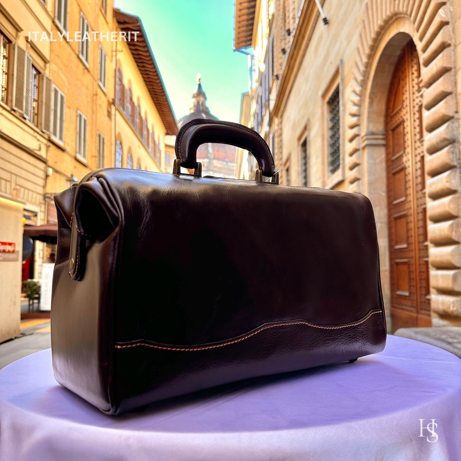 Italian Handmade Leather Doctor Bags | Medical Bag Purses | Full Grain Leather | Made In Florence, Italy
