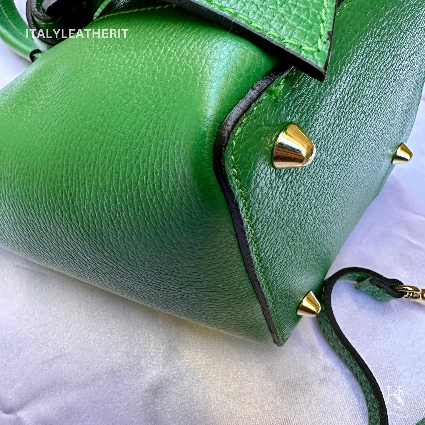 Italian Handmade Leather Bags For Woman l Elegant Leather Tote From Florence, Bucket bag