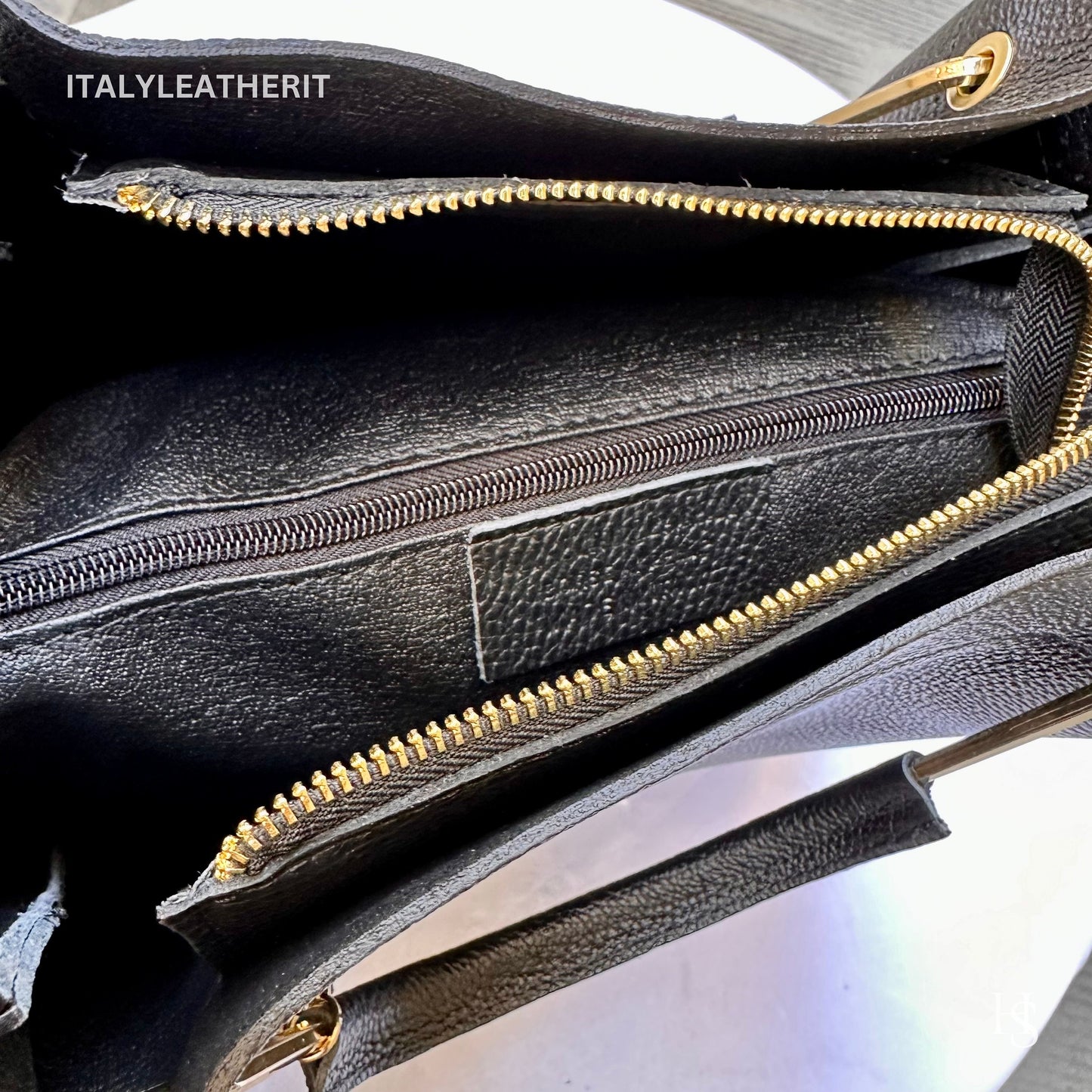 Italian Handmade Leather Bags For Women l l Elegant Leather Tote From Florence, Italy, Black Leather Bag
