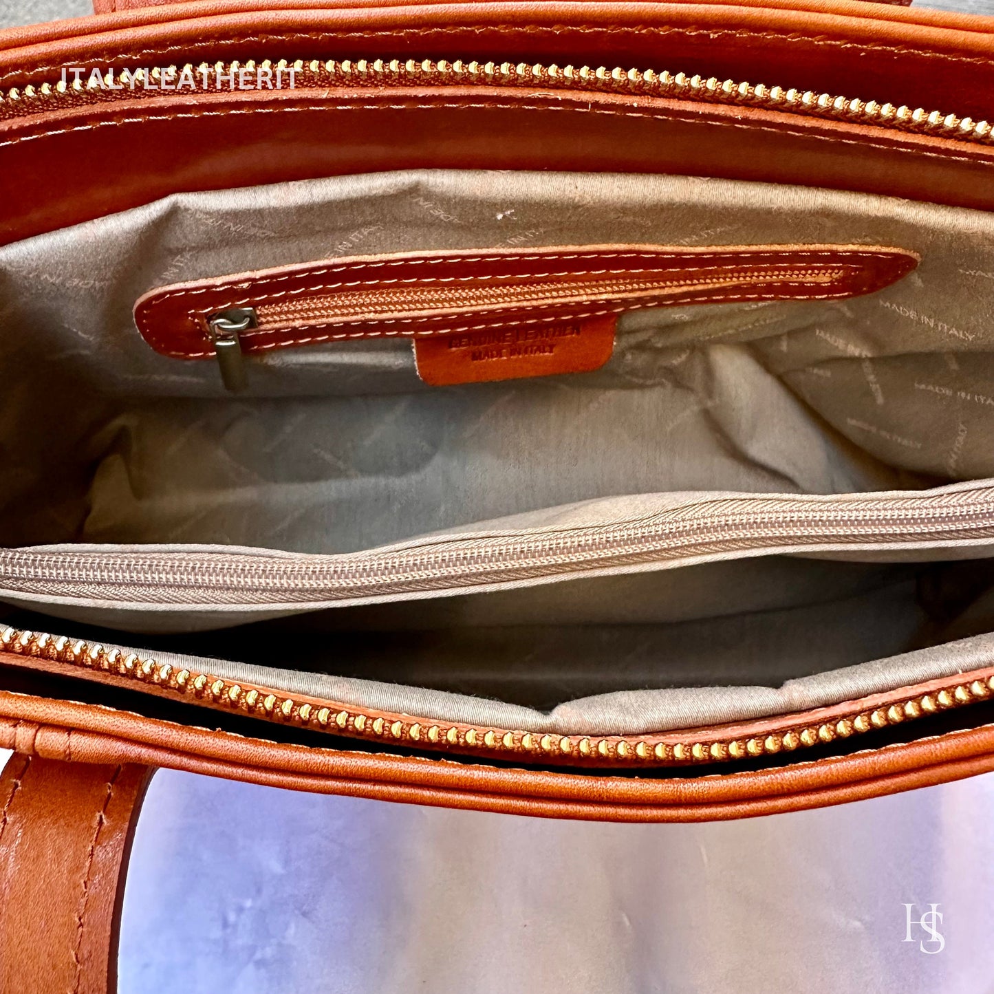 Italian Handmade Leather Bags For Women l Elegant Leather Tote From Florence, brown leather bag