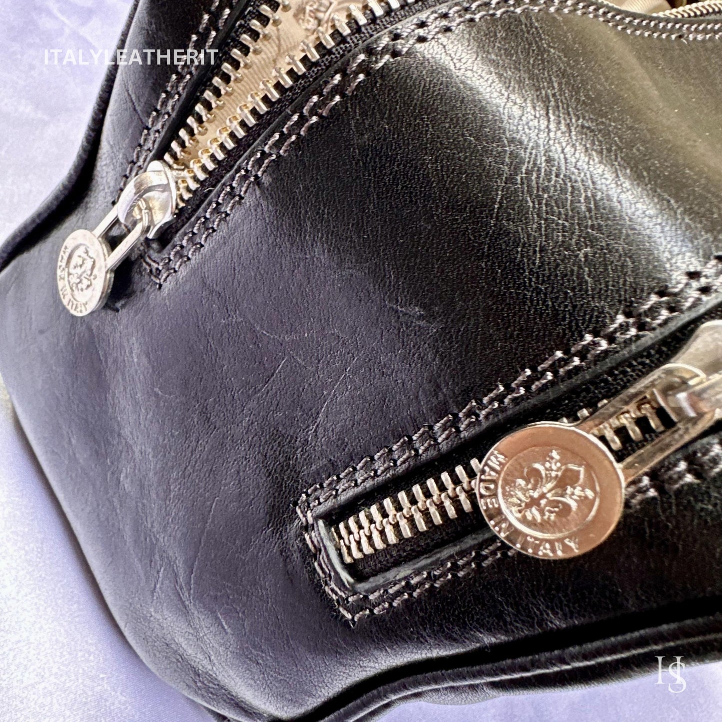 Italian Handmade Italian Leather Toiletry Unisex from Florence ll Made In Italy,leather dopp kit
