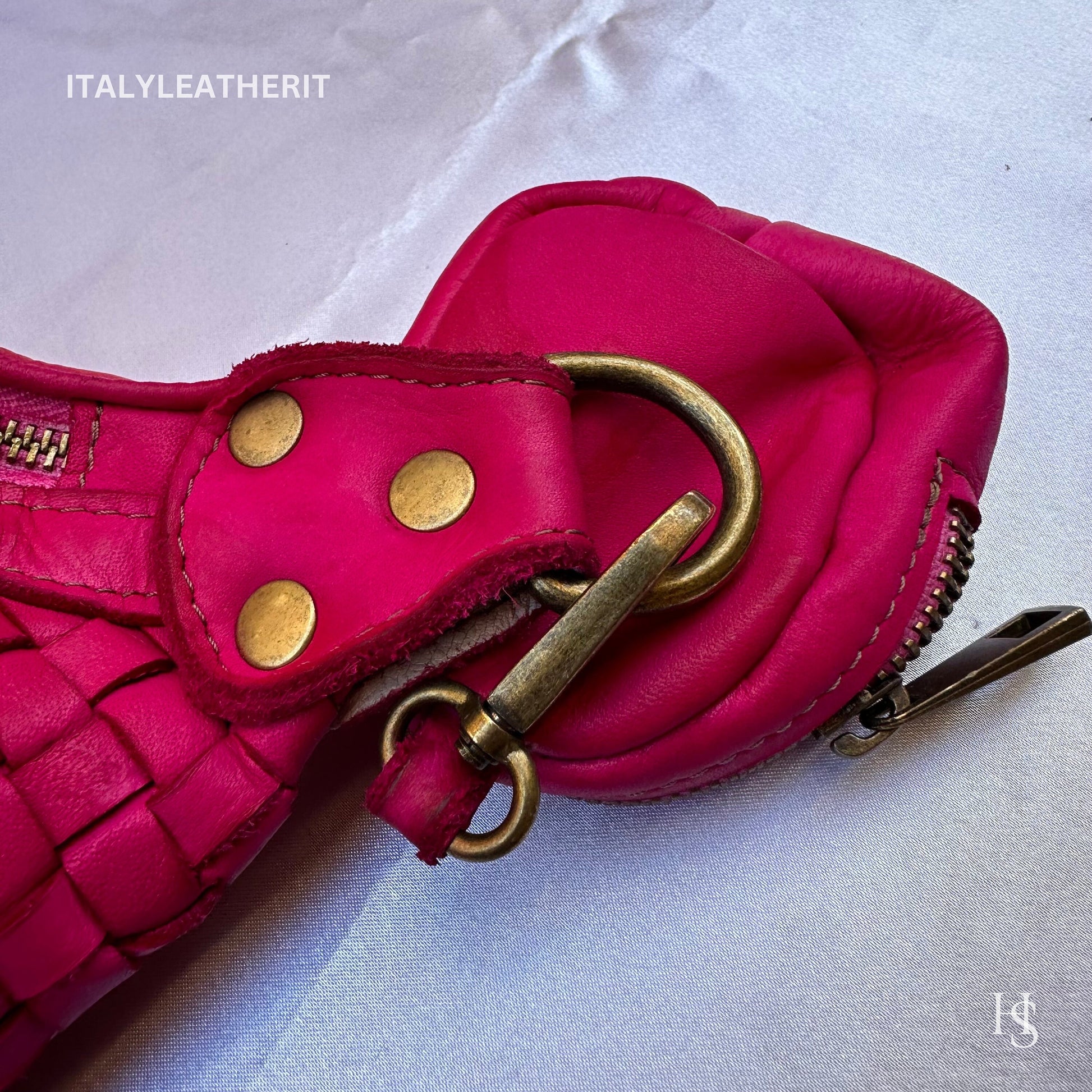 Italian Handmade Leather Sling Bag for Unisex Made In Italy from Florence | Waist Bag