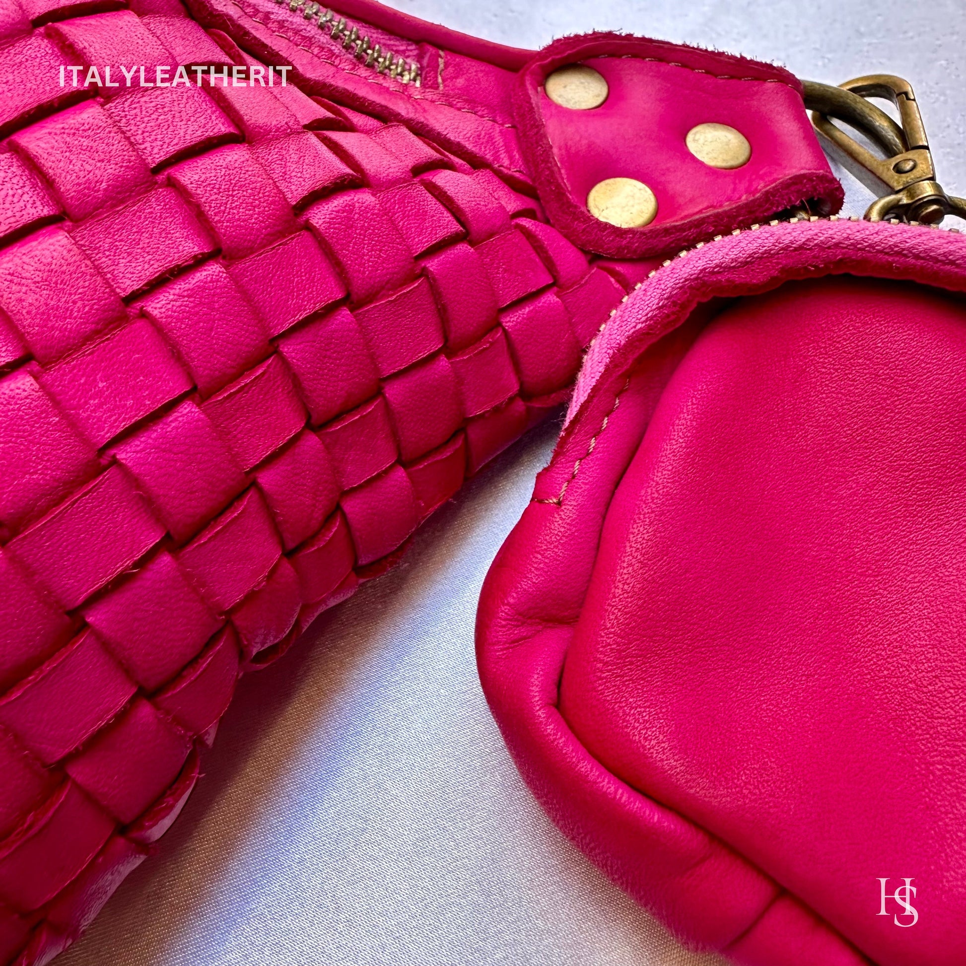 Italian Handmade Leather Sling Bag for Unisex Made In Italy from Florence | Waist Bag