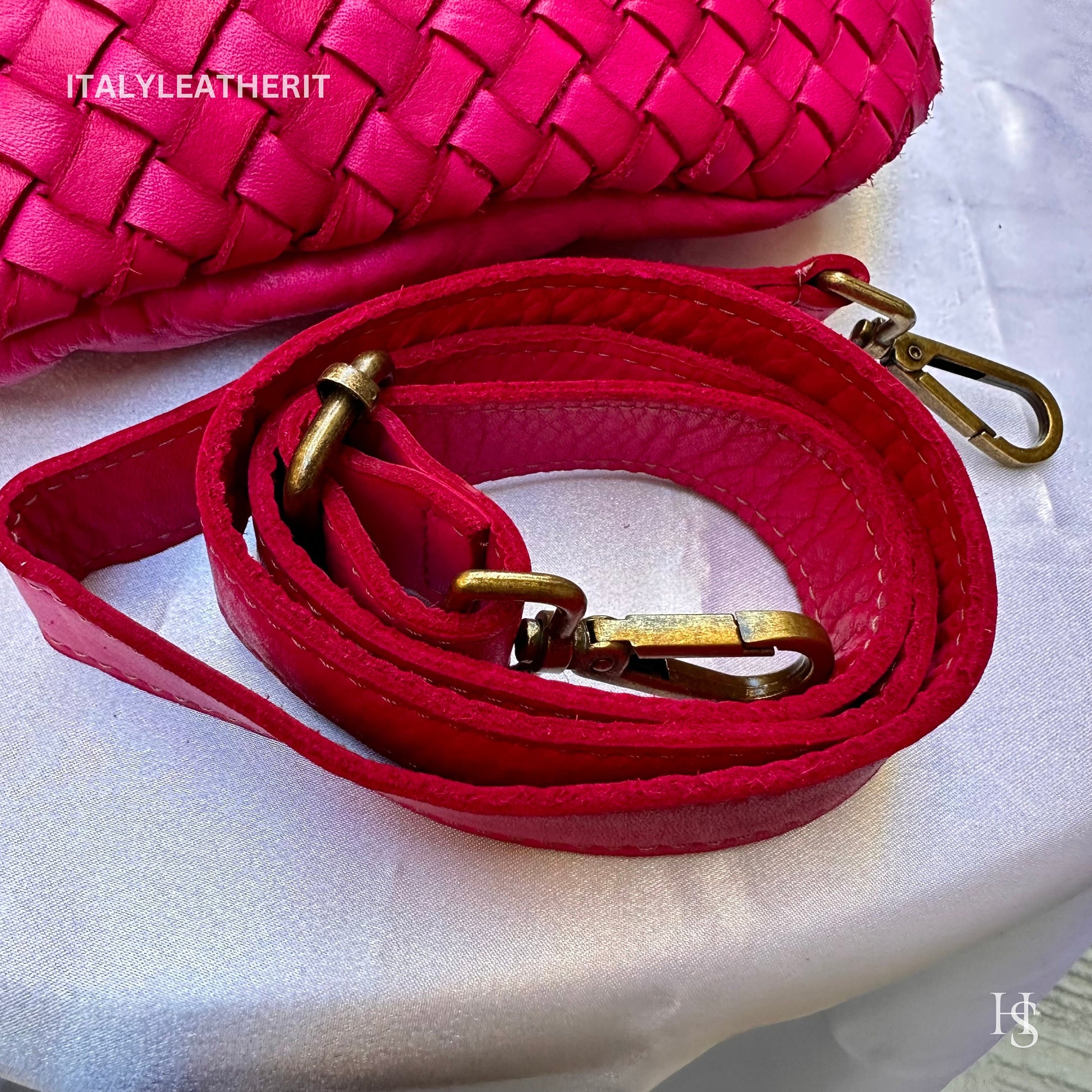 Italian Handmade Leather Sling Bag for Unisex Made In Italy from Florence | Waist Bag