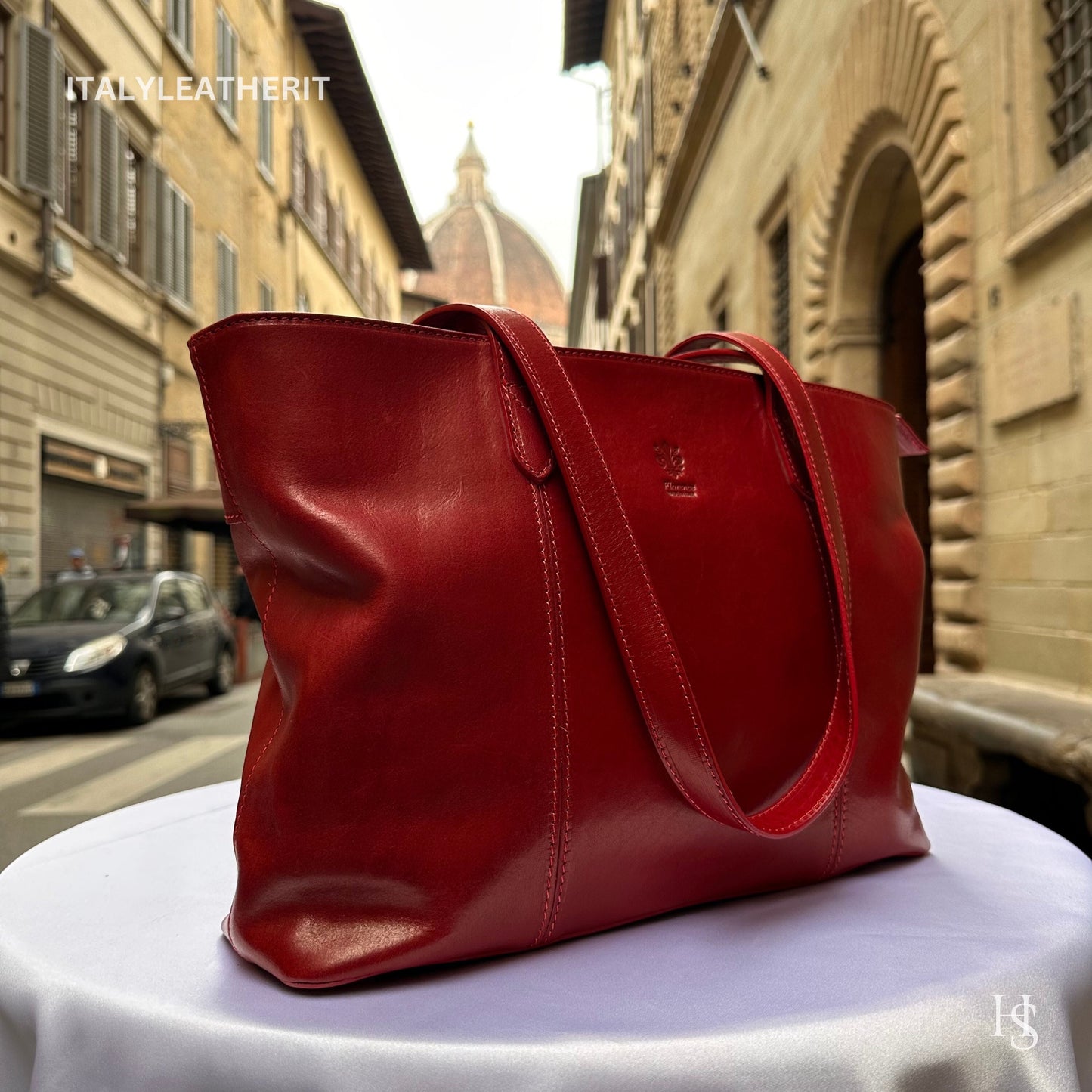 Italian Handmade Leather Bags For Women l l Elegant Leather Tote From Florence, Stylish Women's Bag