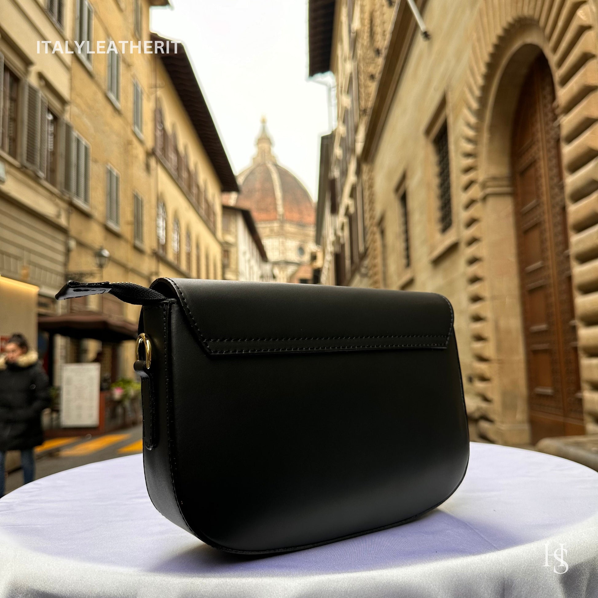 Italian Handmade Leather Bags For Women | Elegant Black Leather Tote From Florence, Black Leather Crossbody Bag