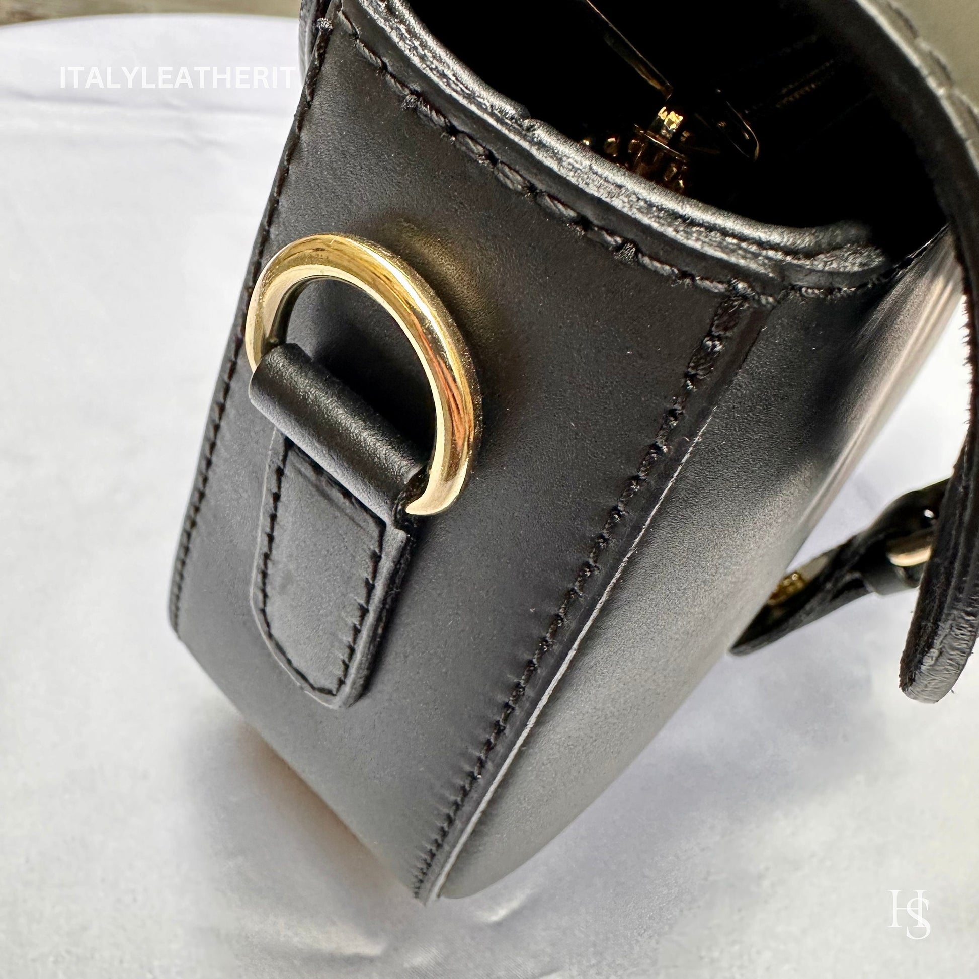 Italian Handmade Leather Bags For Women | Elegant Black Leather Tote From Florence, Black Leather Crossbody Bag