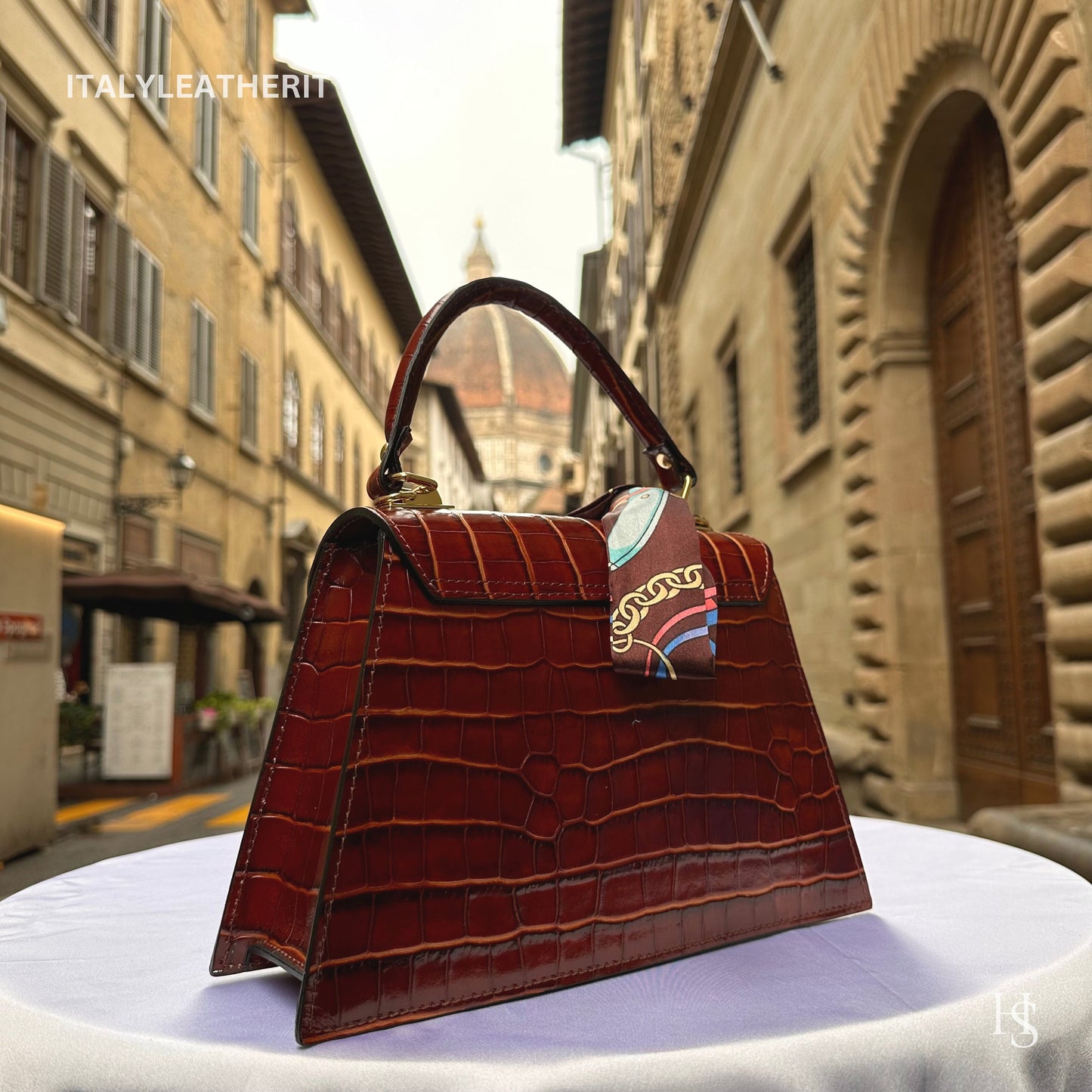 Italian Handmade Leather Bags For Woman l l Elegant Leather Tote From Florence | Made in Italy