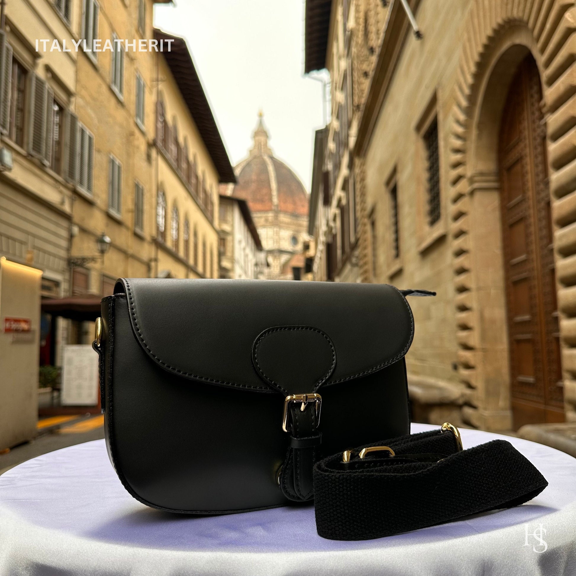Italian Handmade Leather Bags For Women | Elegant Black Leather Tote From Florence, Black Leather Crossbody Bag